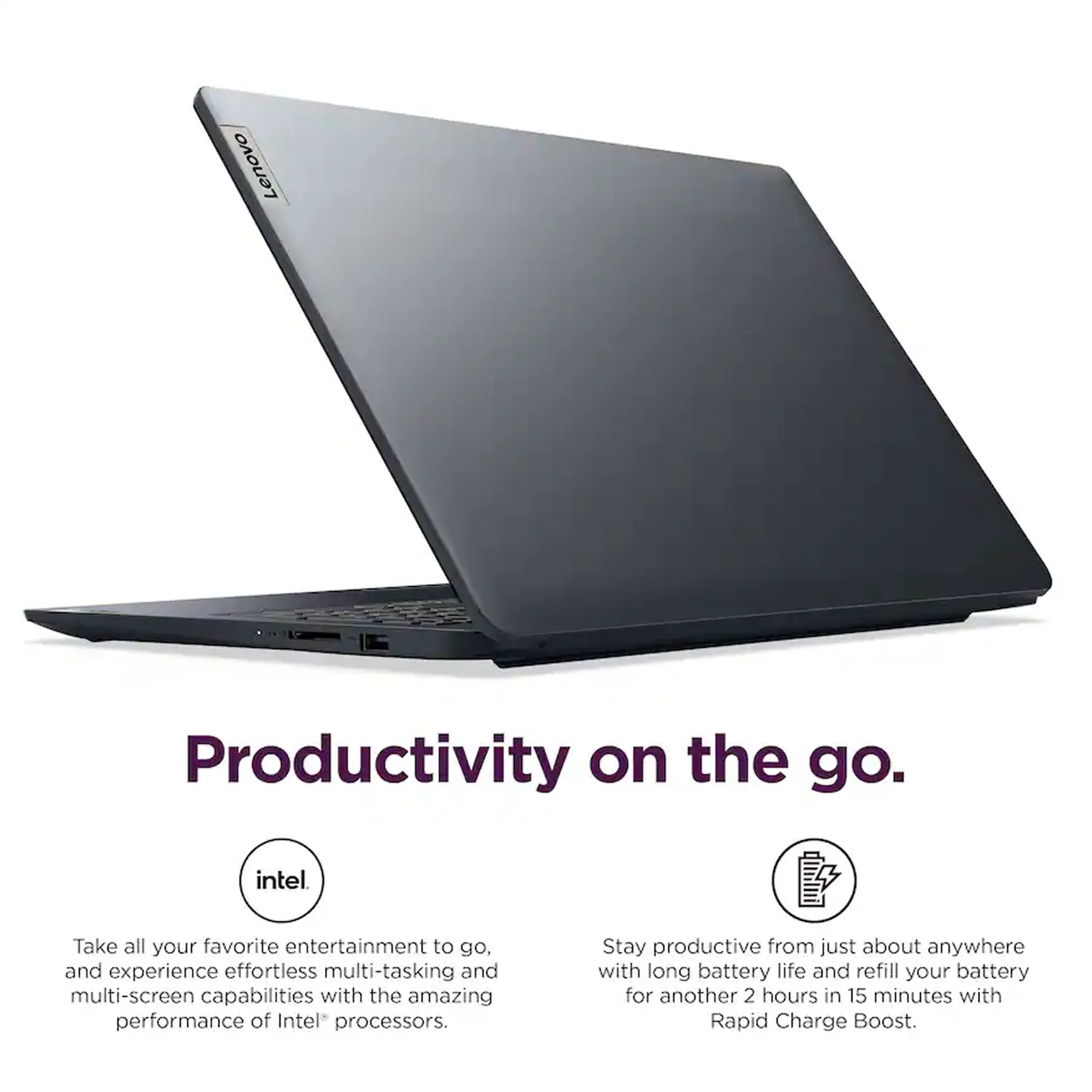 Lenovo Ideapad 1i 15.6" Full HD Touchscreen Laptop - Intel Core i5-1334U - 16GB Memory, 512GB SSD (Abyss Blue) - Image 3