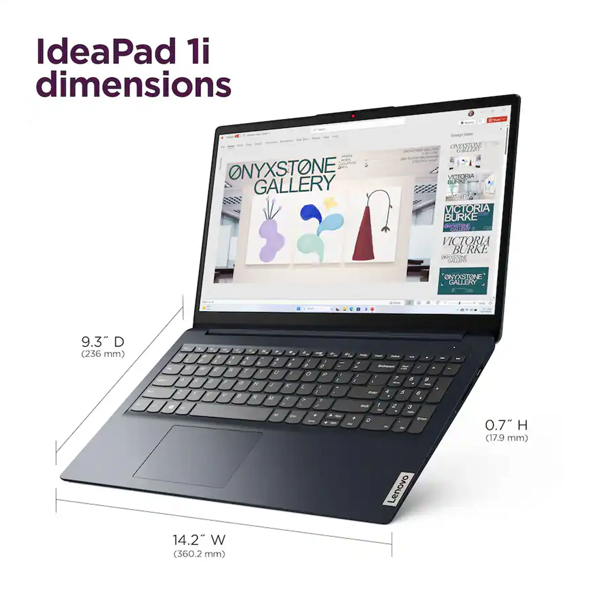 Lenovo Ideapad 1i 15.6" Full HD Touchscreen Laptop - Intel Core i5-1334U - 16GB Memory, 512GB SSD (Abyss Blue) - Image 6