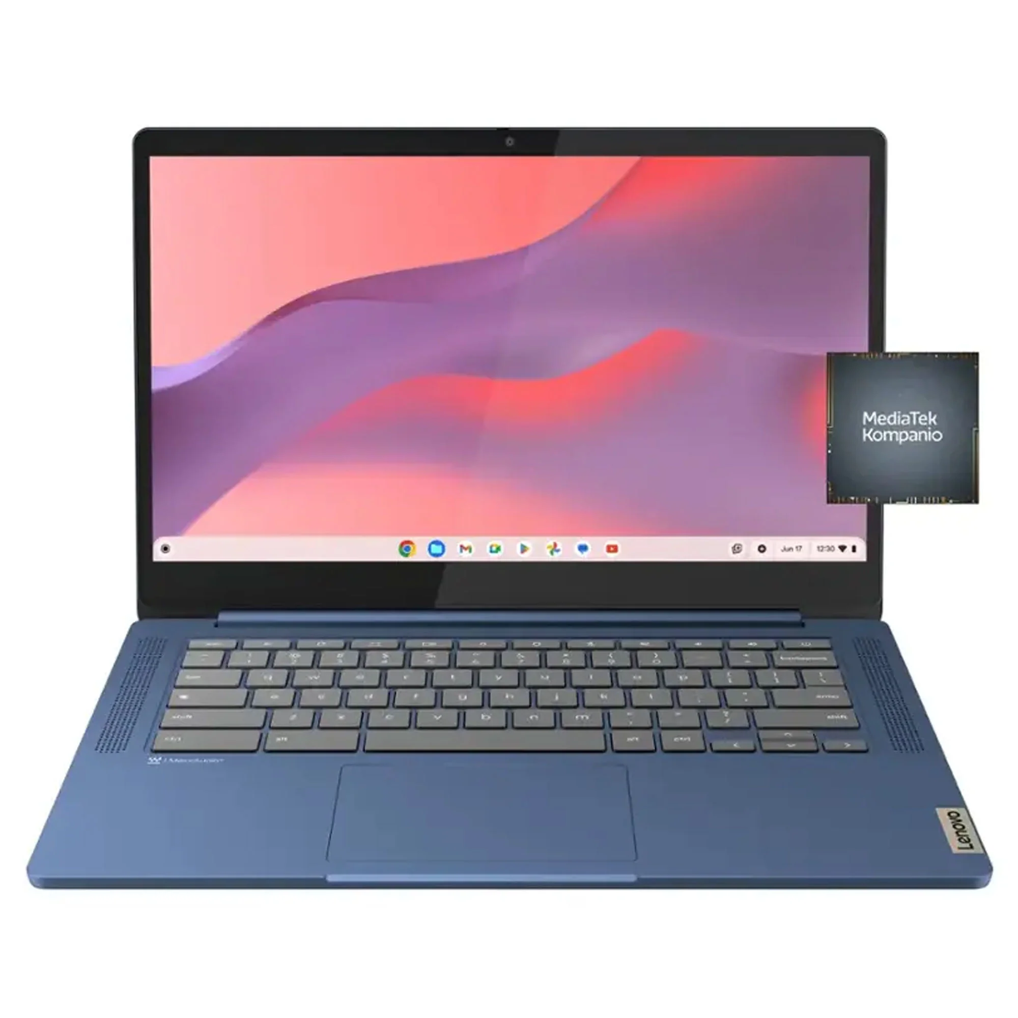 Lenovo IdeaPad Slim 3 Chromebook 14" Full HD Laptop - MediaTek Kompanio 520 - 4GB Memory - 64GB eMMC (Abyss Blue)