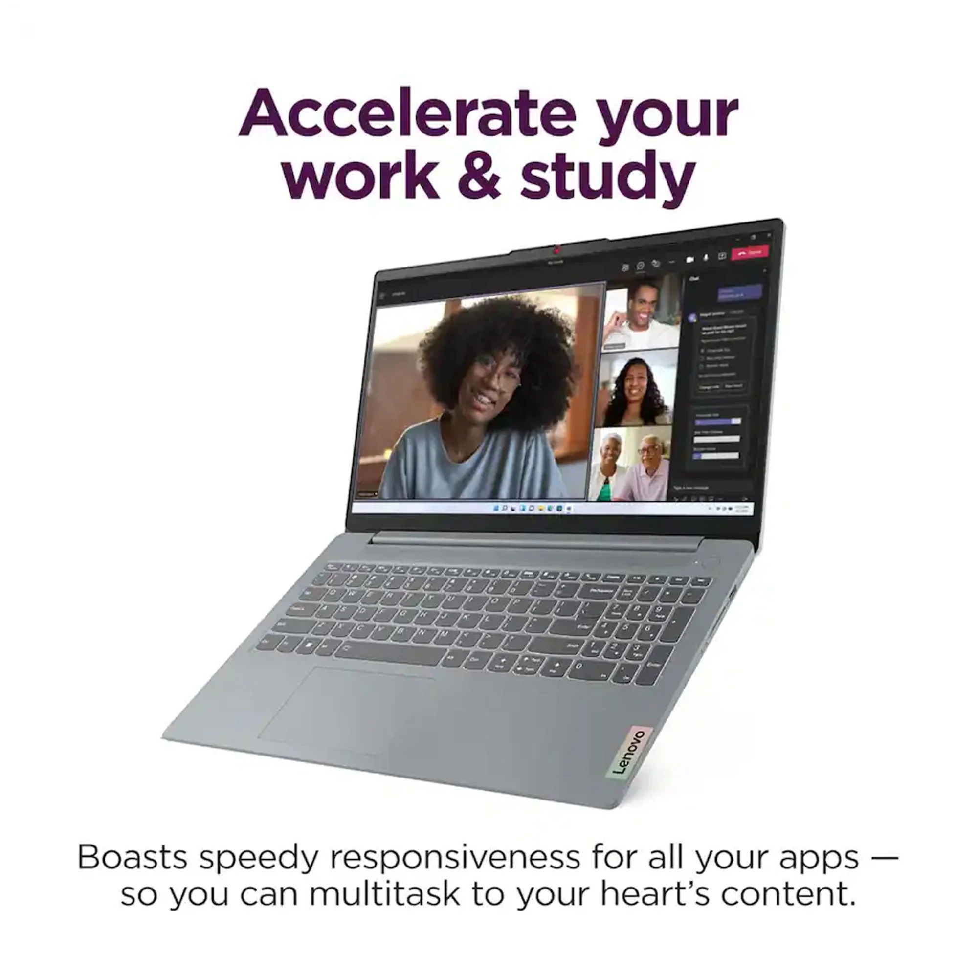 Lenovo - IdeaPad Slim 3i 15.6" Full HD Laptop - Intel Core i3-N305 2023 - 8GB Memory - 128GB UFS - Arctic Grey - Image 4