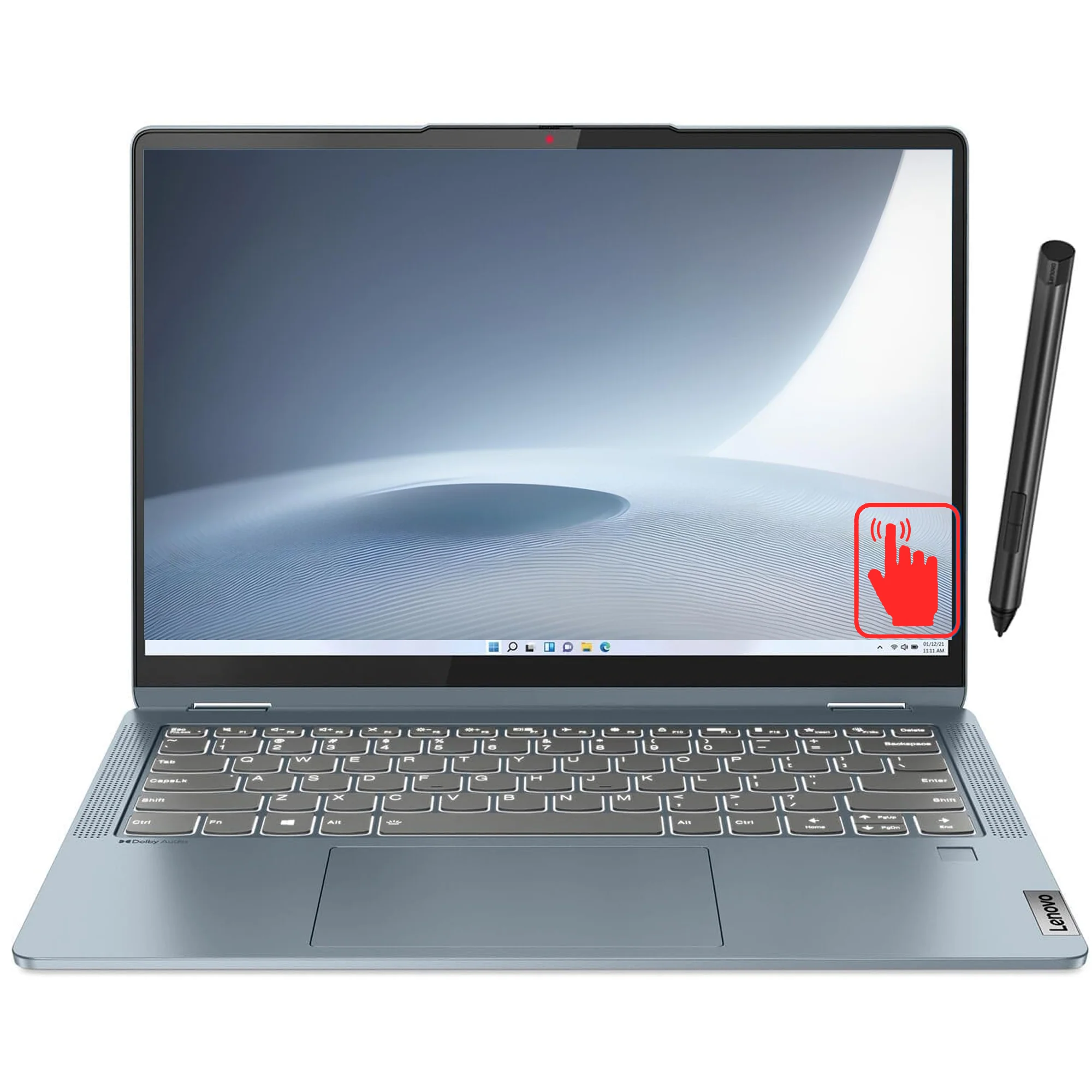 Lenovo Flex 7 14" Touchscreen 16GB Convertible 2 in 1 Notebook - Intel Core i7 13th Gen i7-1355U #82Y20001US (Stone Blue) - Image 4
