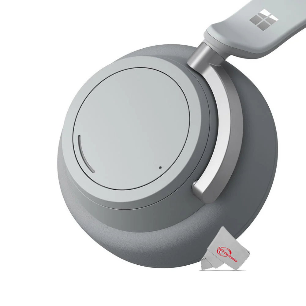 Microsoft Surface Headset Wireless / Wired Headphone with On-ear Touch Controls and 15hr Battery Life MIC-GUW-00001 - Light Gray - Image 4