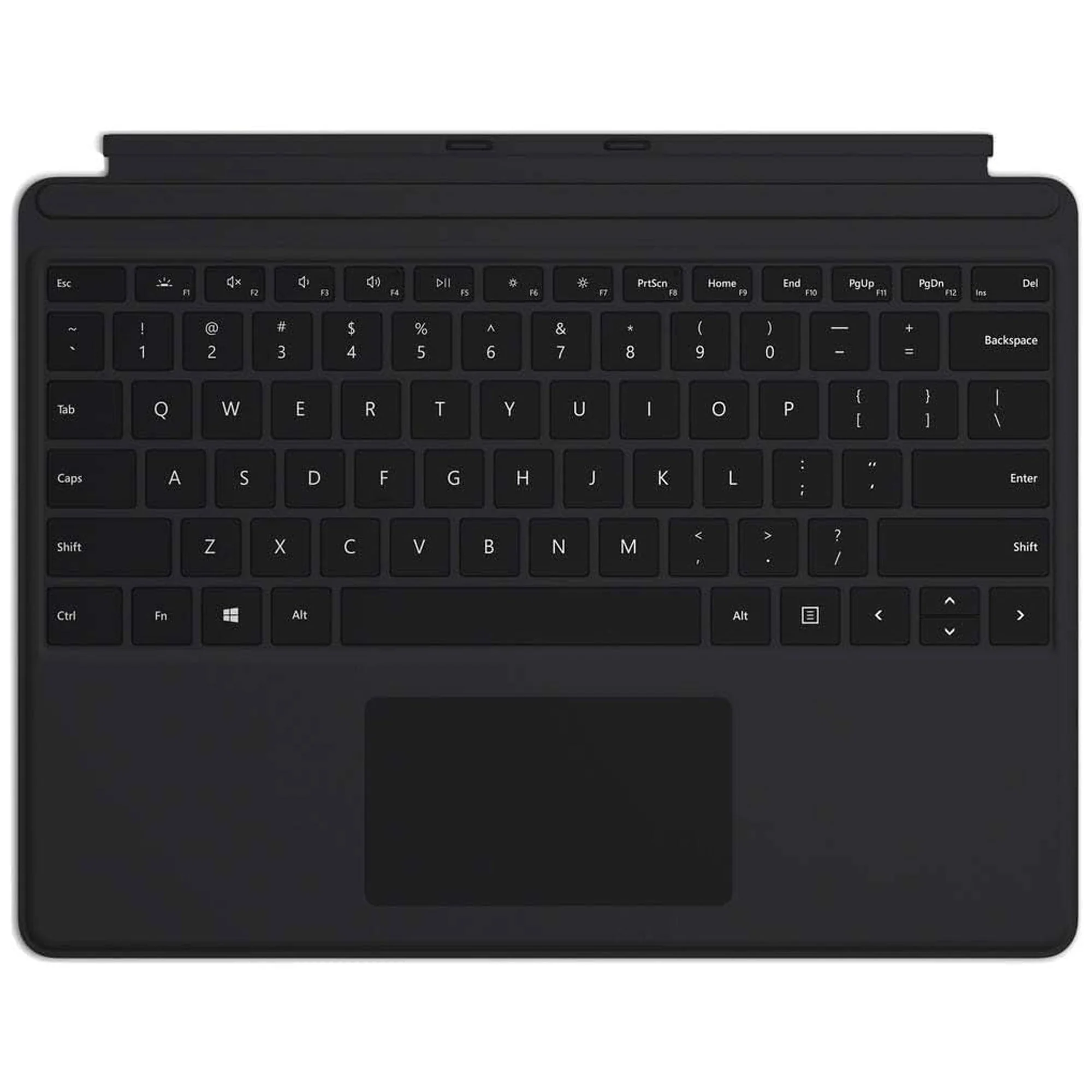 Microsoft Surface Pro X Business Keyboard, QJX-00001 (Black) with JLab Play Gaming Wireless Bluetooth Earbuds - Black/Blue - Image 2