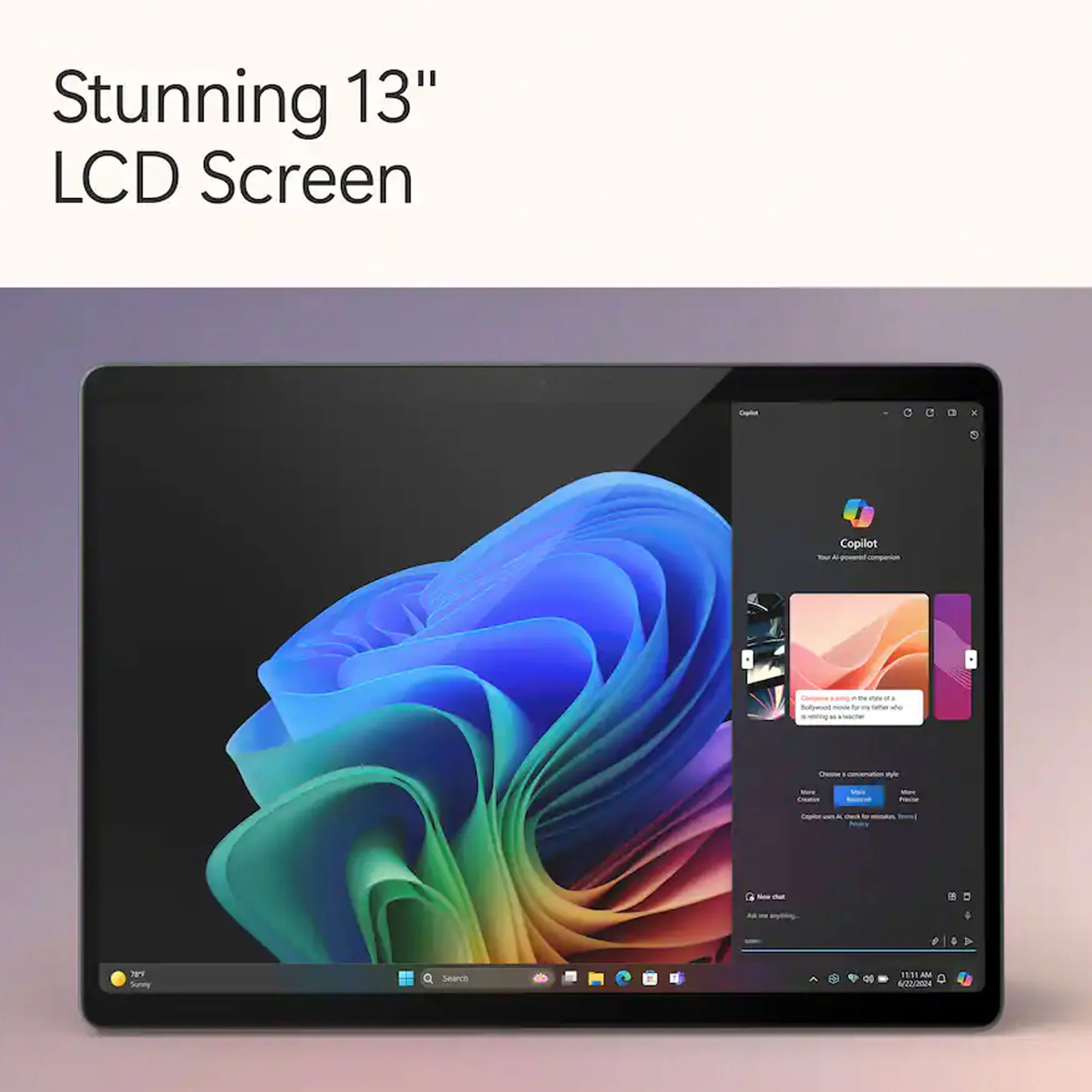 Microsoft Surface Pro Copilot+ PC 13” Tablet + Keyboard - Snapdragon X Plus 10 Core - 16GB RAM, 512GB SSD (Black) - Image 6