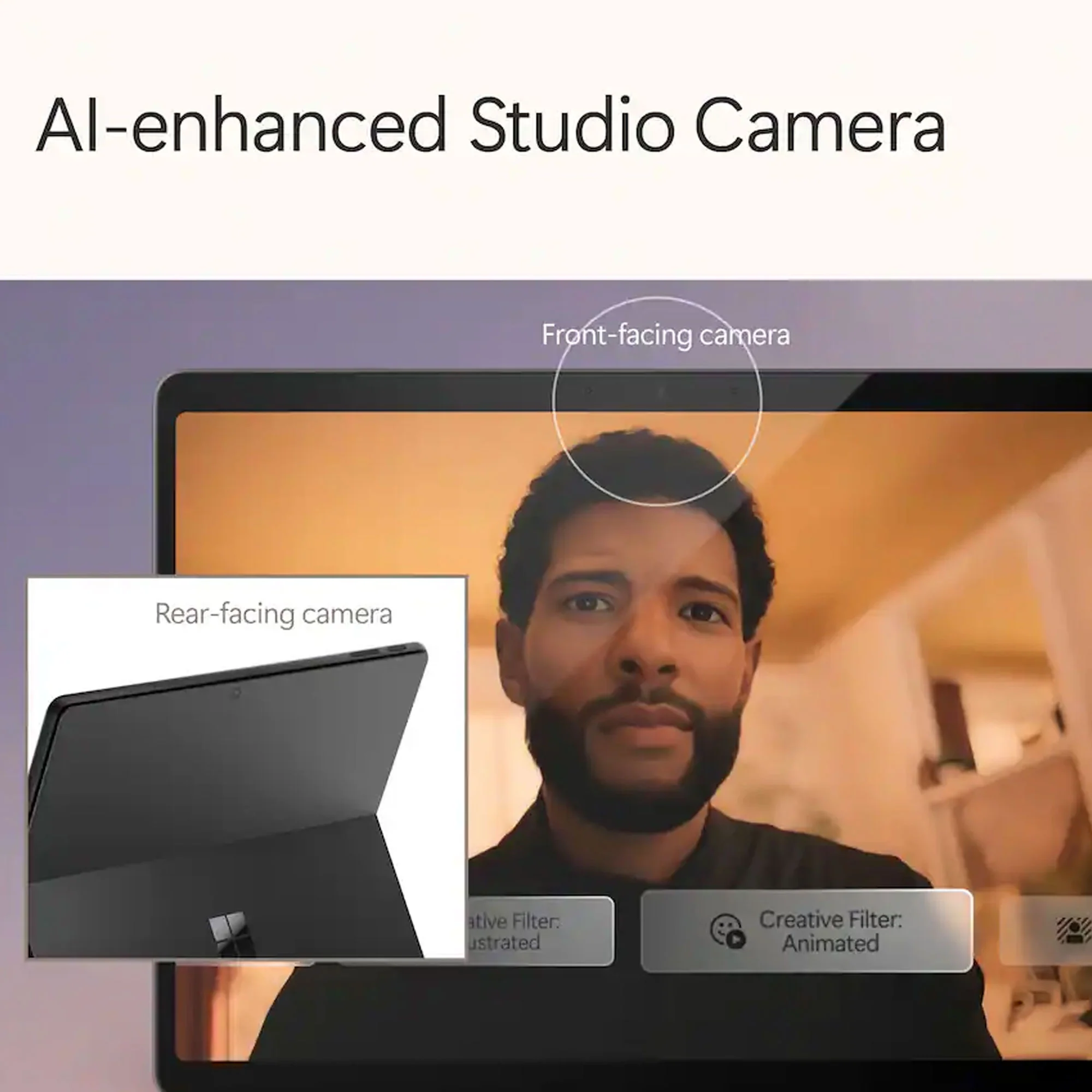 Microsoft Surface Pro Copilot+ PC 13” Tablet + Keyboard - Snapdragon X Plus 10 Core - 16GB RAM, 512GB SSD (Black) - Image 8