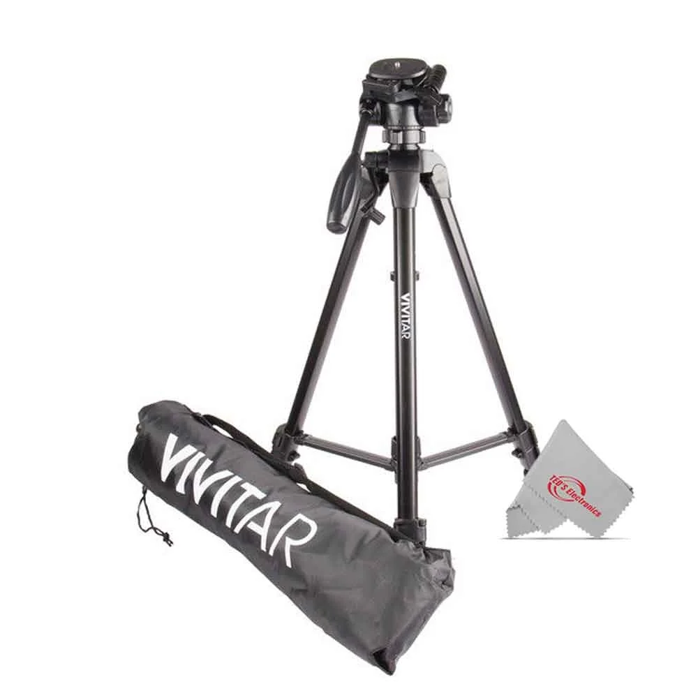 Nikon 16x50 Aculon A211 Binocular (Black) 8250 with 62" Tripod High Quality 8lb Capacity 3-Way Fluid Pan Head Quick Release Bubble Level and Backpack - Image 8