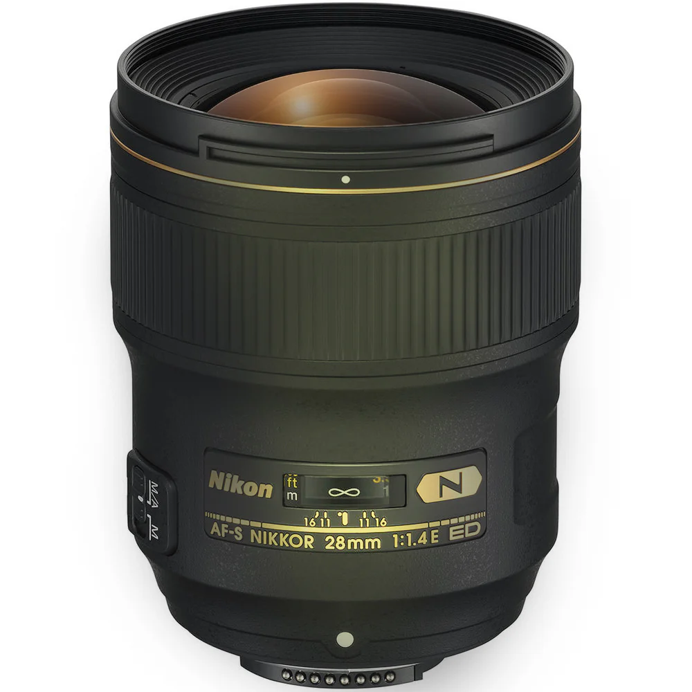 Nikon AF-S NIKKOR 28mm f/1.4E ED f/1.4-16 Fixed Zoom Camera Lens + UV Filter - Image 2