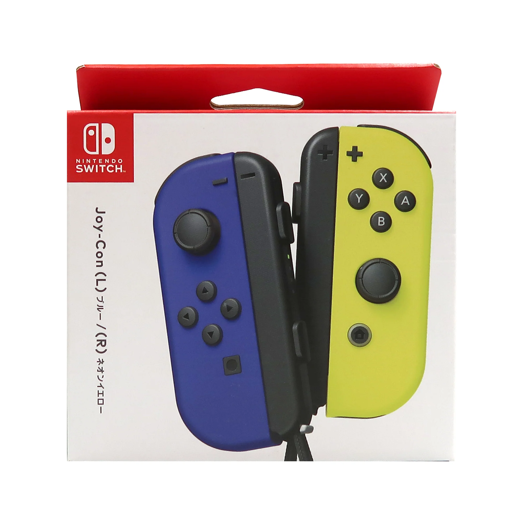 Nintendo Switch Joy-Con Controllers (Blue / Neon Yellow) with JLab Play Gaming Wireless Bluetooth Earbuds - Image 4