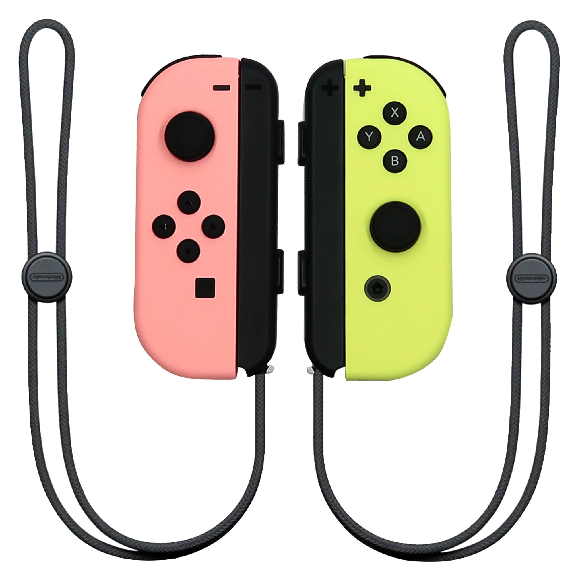 Nintendo Switch Joy-Con Controllers (Pastel Pink / Pastel Yellow) with JLab Play Gaming Wireless Bluetooth Earbuds - Image 2