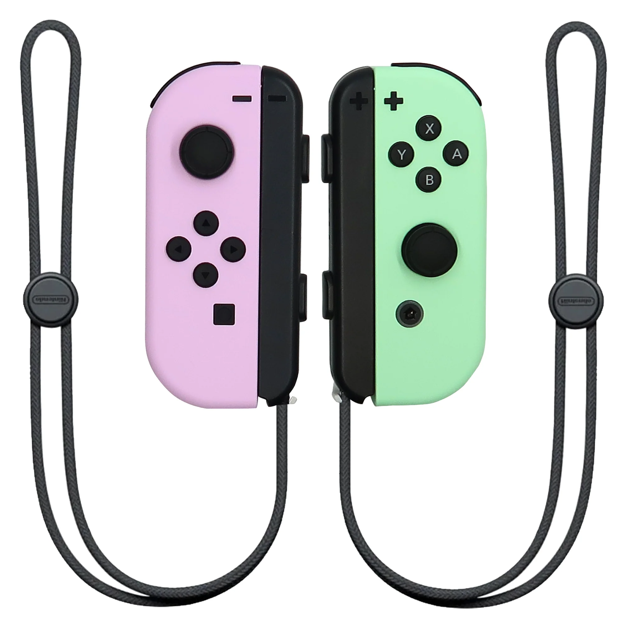 Nintendo Switch Joy-Con Controllers (Pastel Purple / Pastel Green) with JLab Play Gaming Wireless Bluetooth Earbuds - Image 2