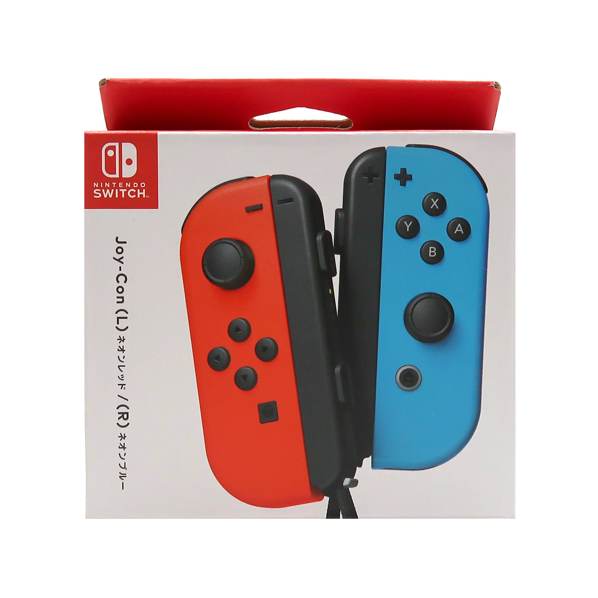 Nintendo Switch Joy-Con Controllers (Neon Red / Neon Blue) with JLab Play Gaming Wireless Bluetooth Earbuds - Image 4