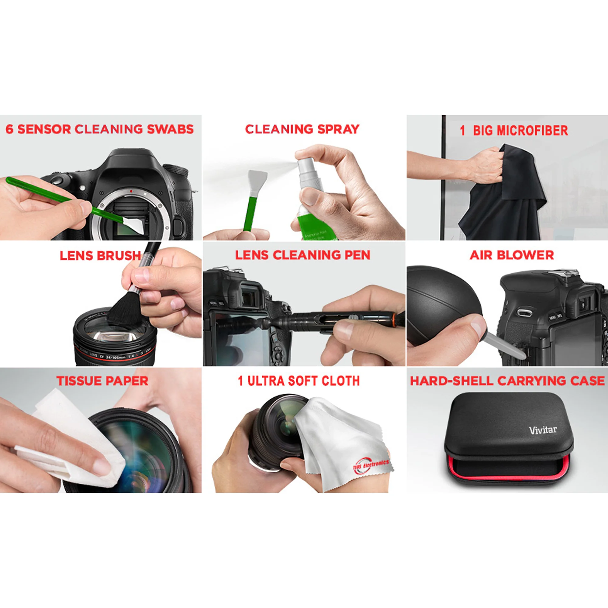 Nikon 10x50 Aculon A211 Binoculars with DSLR Sling Backpack and Professional Cleaning Kit - Image 10
