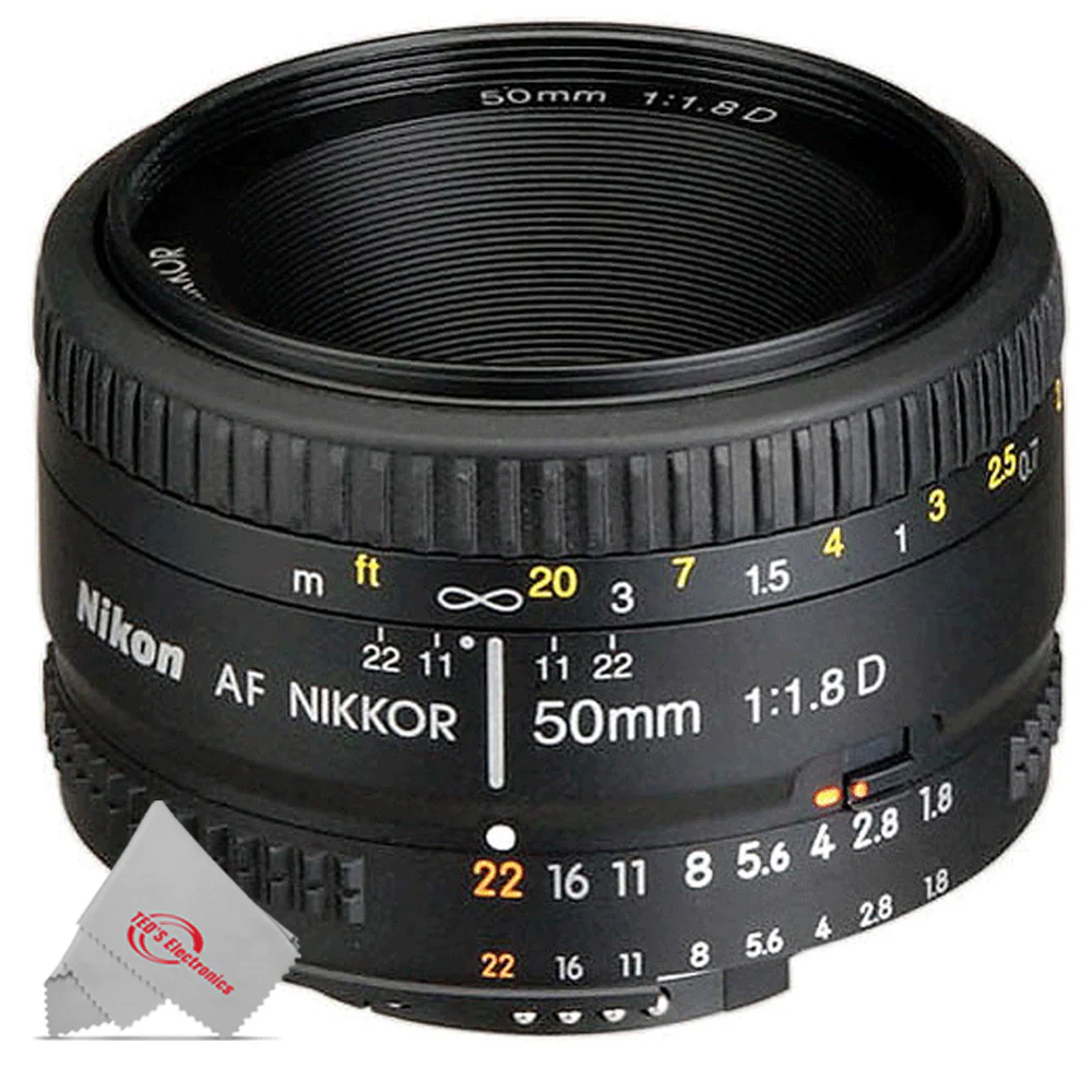 Nikon AF Nikkor 50mm f/1.8D Prime Lens (Black) - Image 3