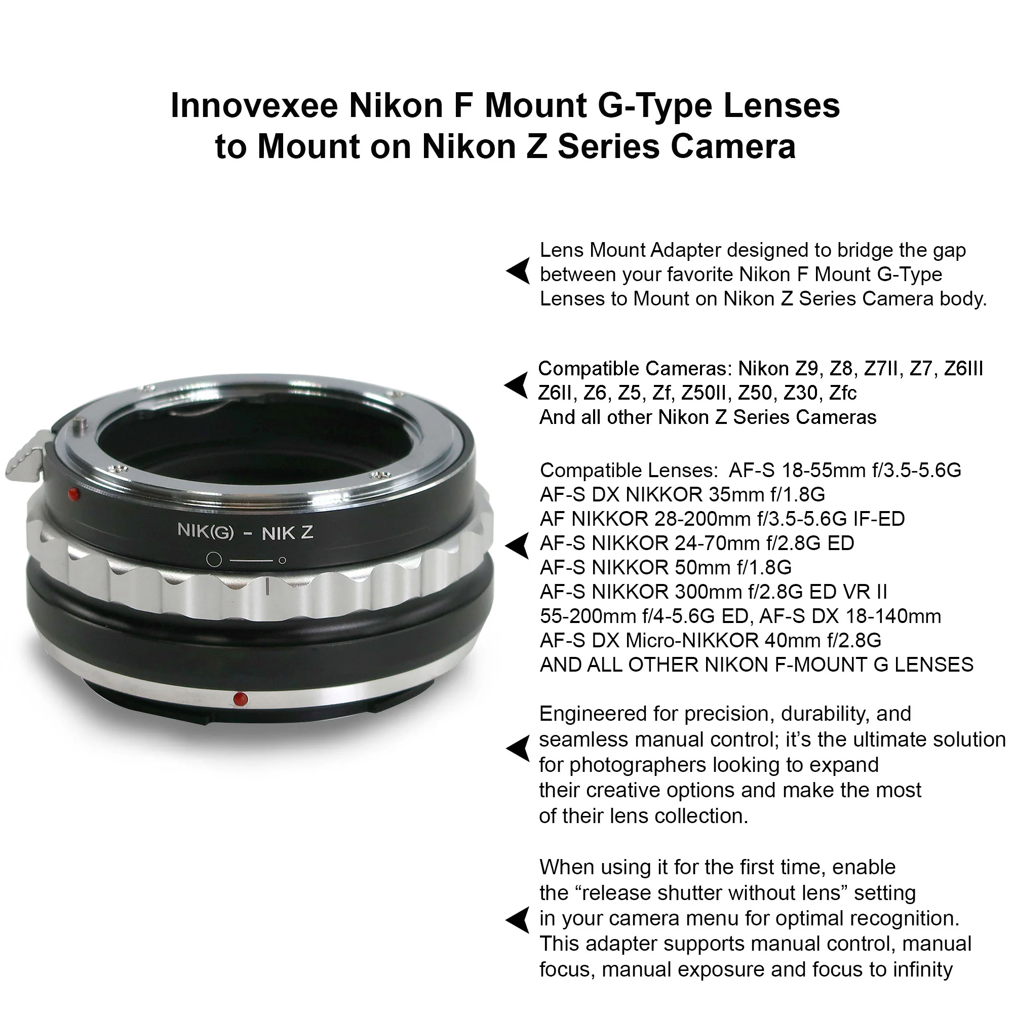 Nikon AF-S 50mm f/1.4G Lens Compatible with Nikon Zfc Z30 Z7 II Z50 Z5 Z6 Mirrorless Cameras - Image 2