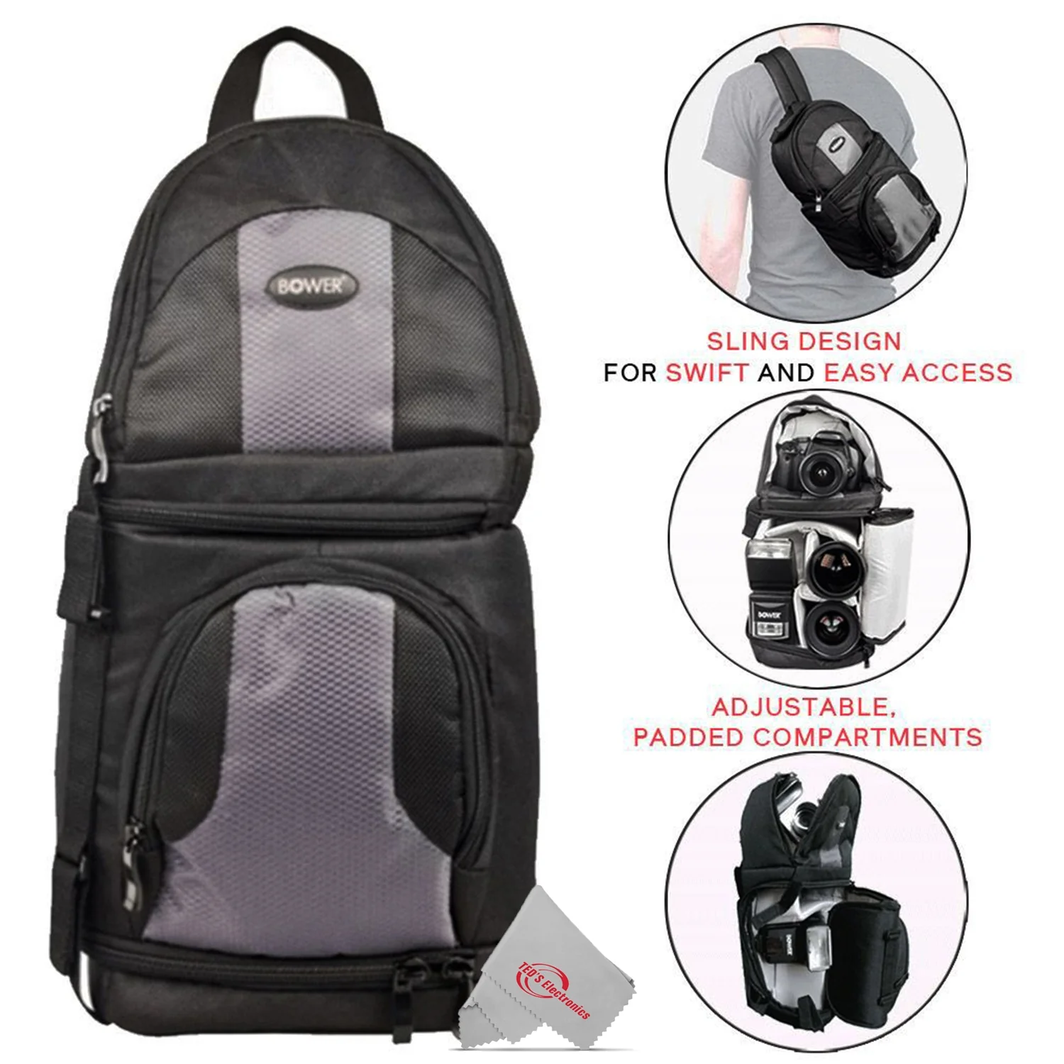 Nikon 8x42 Monarch 7 ATB Binoculars (Black) + Bundle with Backpack - Image 4