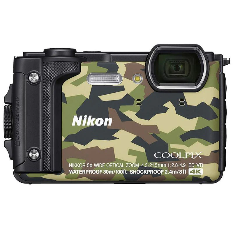 NIKON COOLPIX W300 16MP Waterproof Wi-Fi UHD 4K/30p Video Recording Digital Camera Camouflage - Image 2