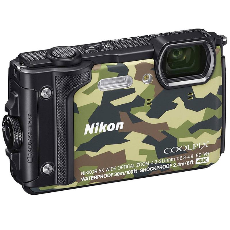 NIKON COOLPIX W300 16MP Waterproof Wi-Fi UHD 4K/30p Video Recording Digital Camera Camouflage - Image 4