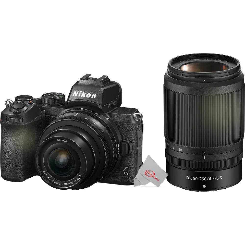 Nikon Z 50 Mirrorless Camera with 16-50mm 50-250mm Lens Kit + Extra Battery - Image 2