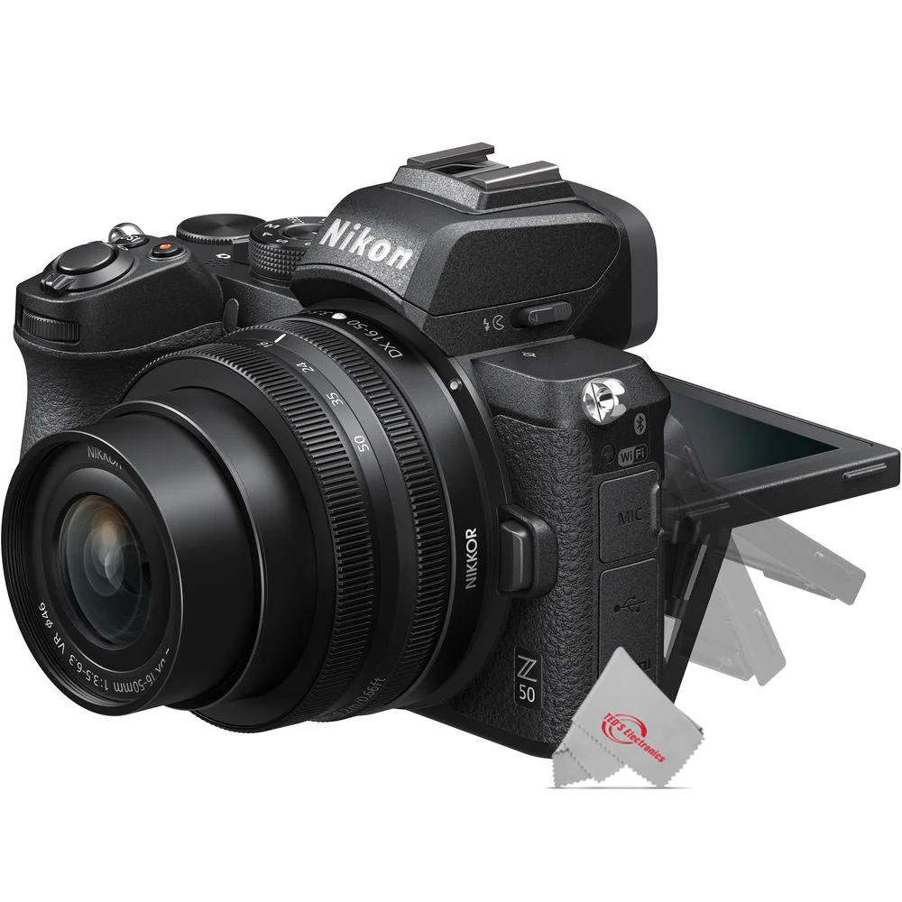 Nikon Z 50 Mirrorless Digital Camera with 16-50mm and 50-250mm Z VR + Nikon AF-P 10-20mm f4.5VR Lens + FTZ II Adapter Bundle - Image 5