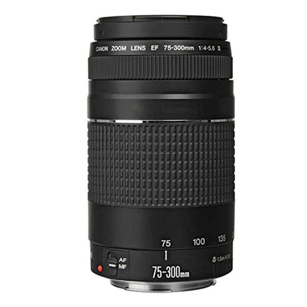 Canon EF 75-300mm f/4-5.6 III Lens with Accessories For Canon T5i , T6 , T6i and T7i - Image 2