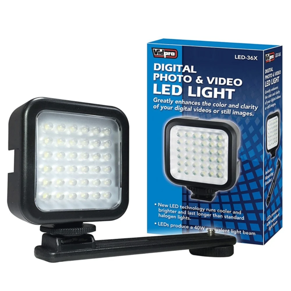 Vidpro LED-36X Digital Photo and Video LED Light with Accessory Kit - Image 2