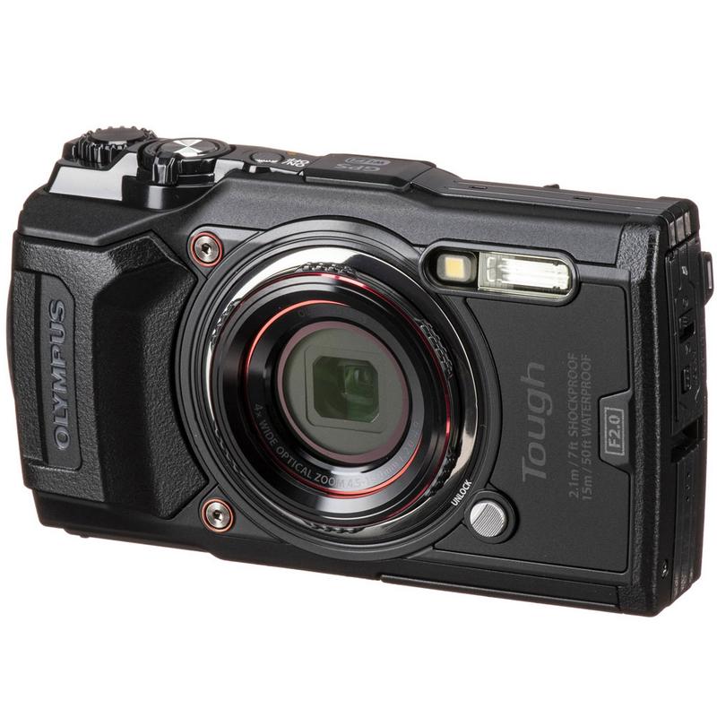OLYMPUS Tough TG-6 12MP Waterproof W-Fi Digital Camera Black with 64GB Memory Card + Strap & Case - Image 2