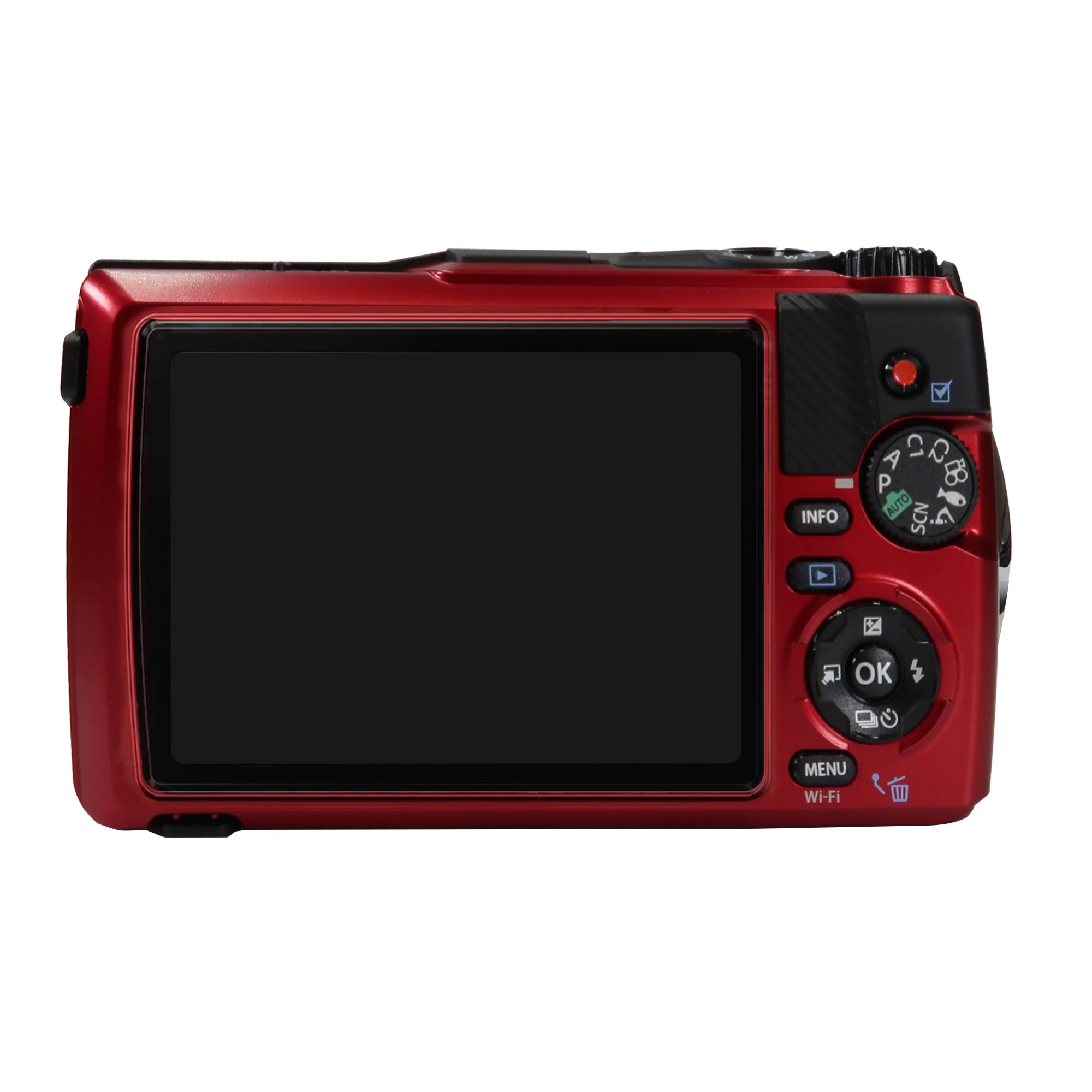 OM SYSTEM Tough TG-7 Digital Camera (Red) with Small Camcorder Case - Image 3