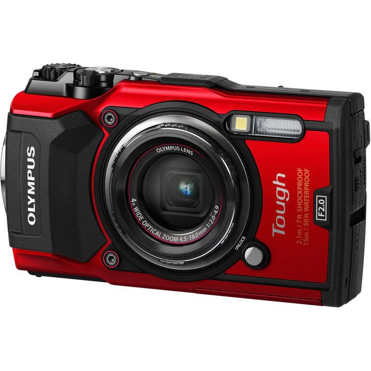 Olympus Tough TG-5 Waterproof Digital Camera with 4K Video Built-in Wifi and GPS Black and Red - Image 2