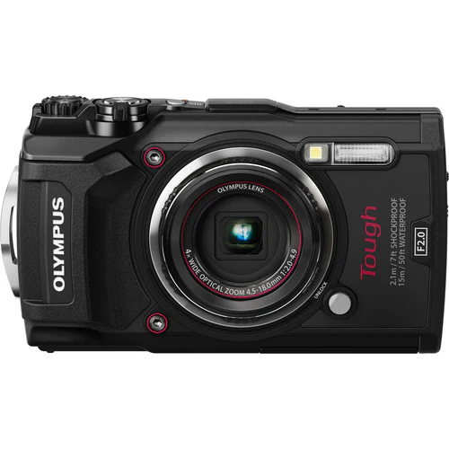 Olympus Tough TG-5 Waterproof Digital Camera with 4K Video Built-in Wifi and GPS Black and Red - Image 3