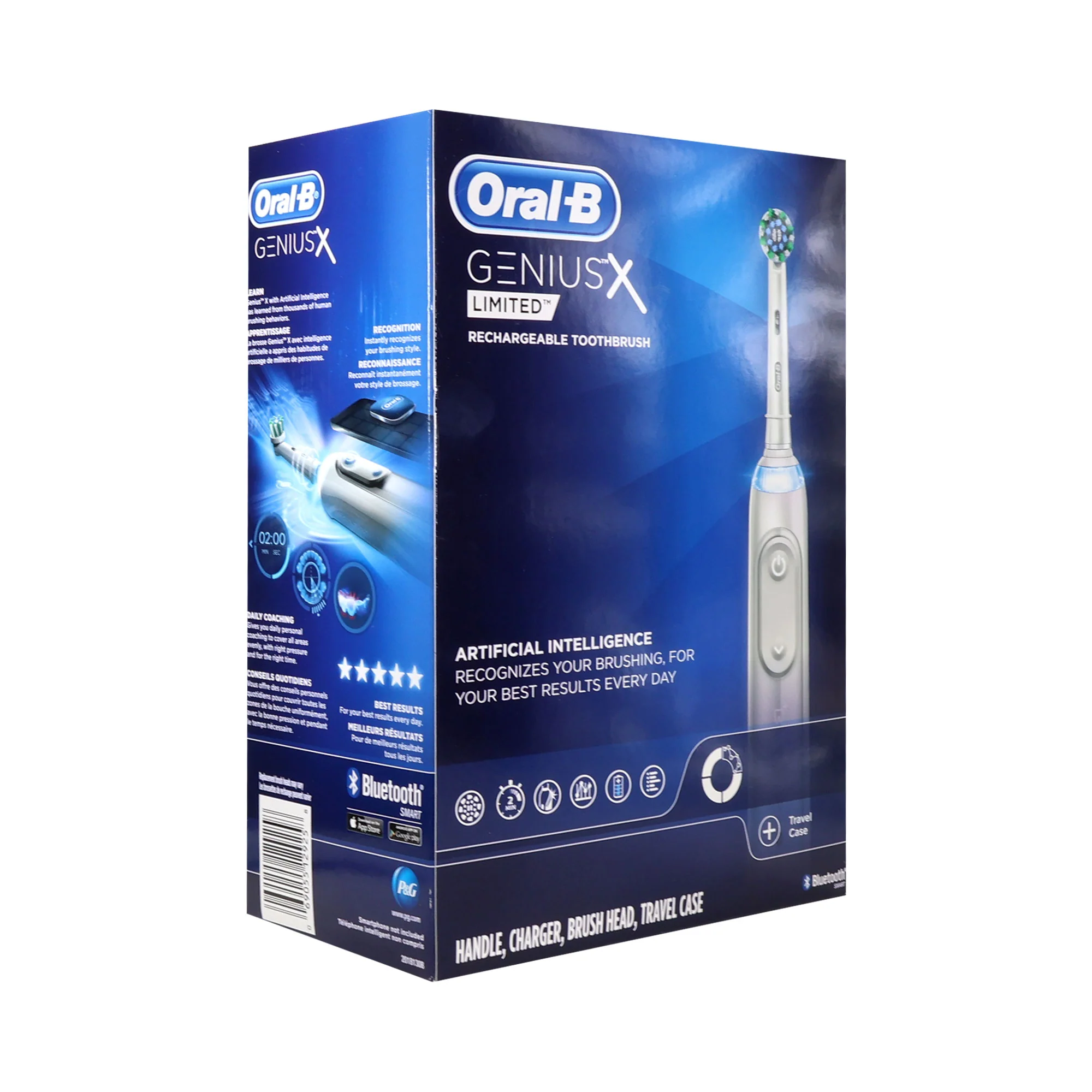Oral-B Genius X Electric Toothbrush with Travel Case & Norelco Nose Trimmer 3000 – Complete Grooming Bundle (White) - Image 2