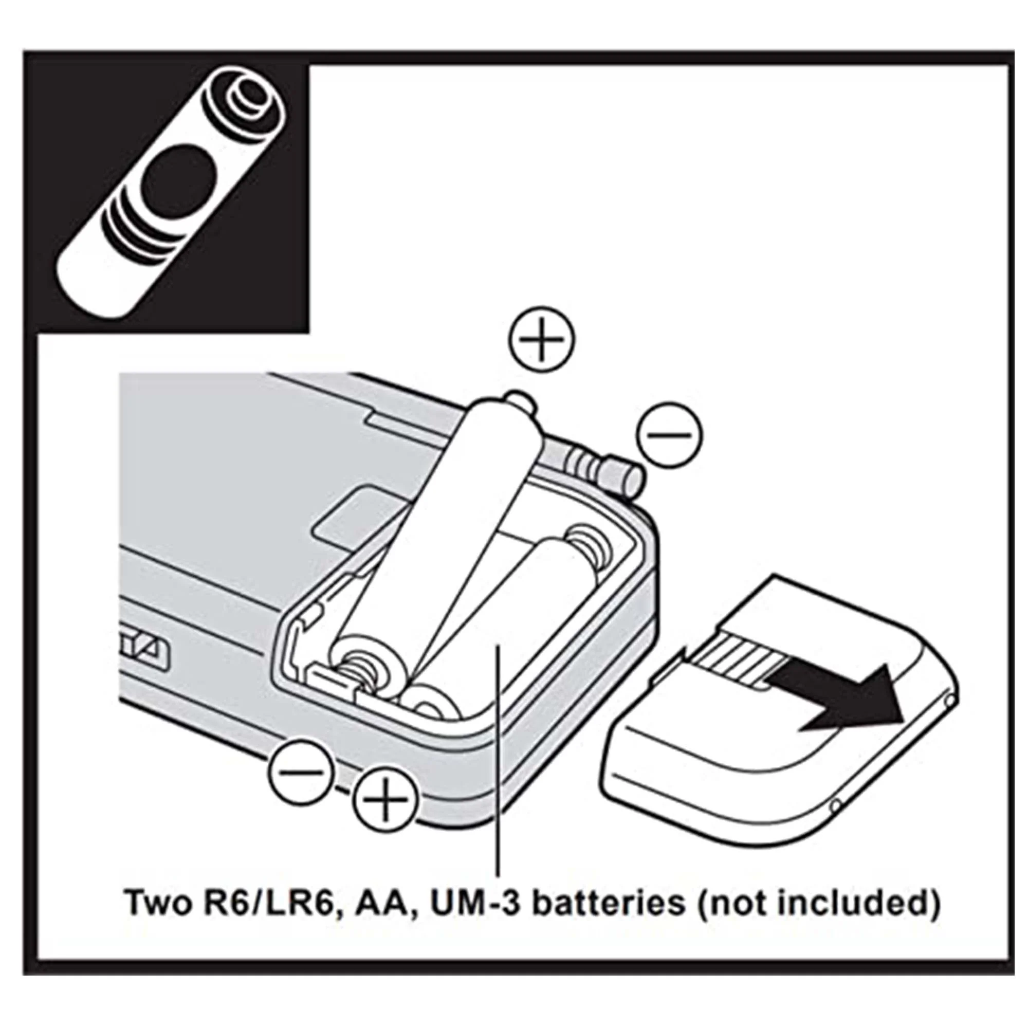 Panasonic RF-P50D Portable FM/AM Radio and 6x Panasonic Alkaline 2 "AA" Batteries - Image 4