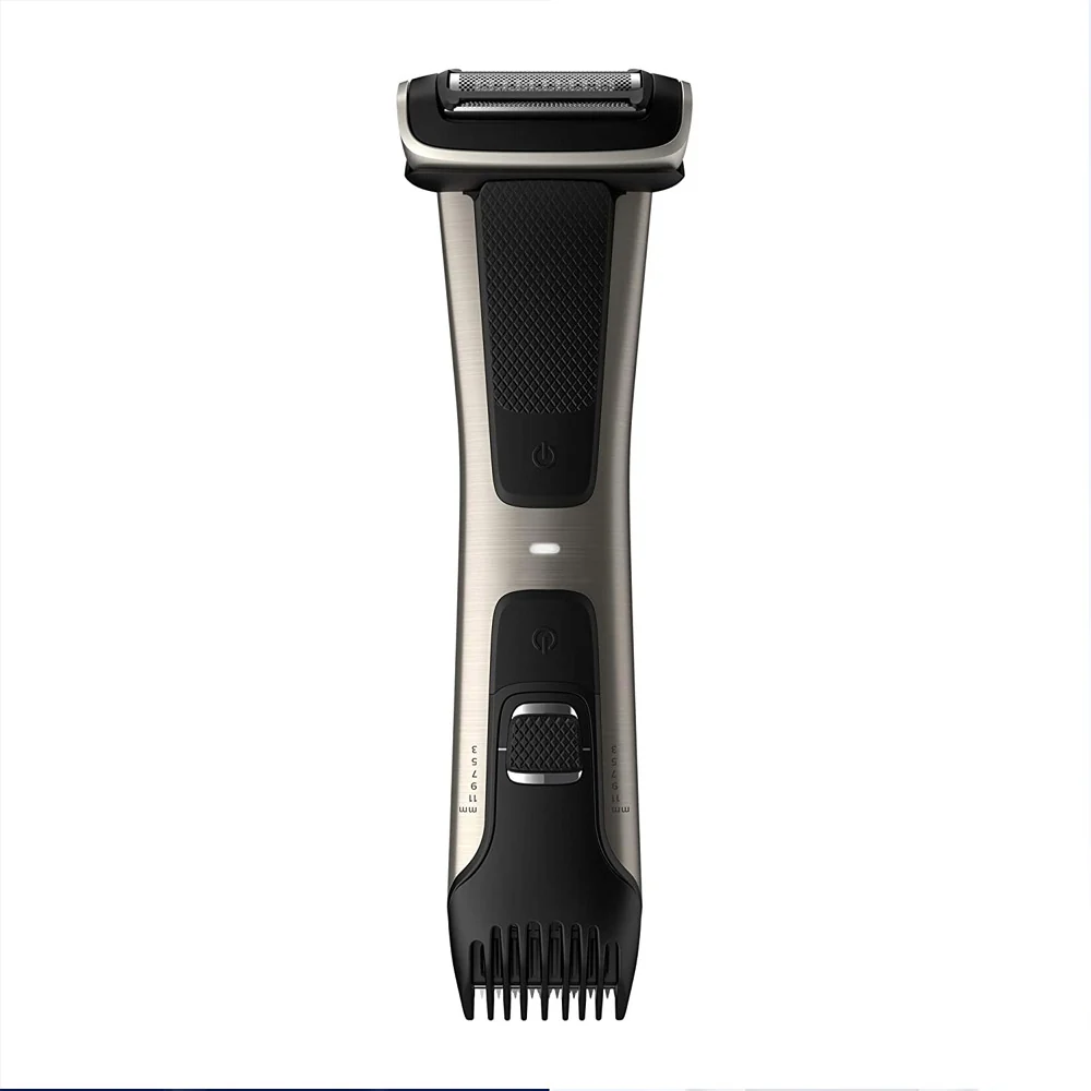 Philips Norelco BG7030/49 Bodygroom Series 7000 Showerproof Dual-sided Body Trimmer and Shaver for Men with Neck Brush and Wahl Clipper Oil 4 oz - Image 2