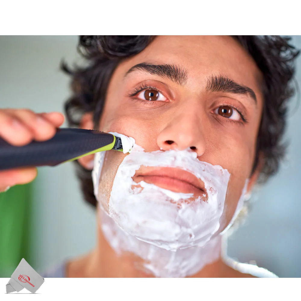 Philips Norelco OneBlade Electric Trimmer/Shaver QP2510/49 with Wahl Flat Top Comb and Philips Norelco OneBlade Replacement Blade 1 Count QP210/80 - Image 6
