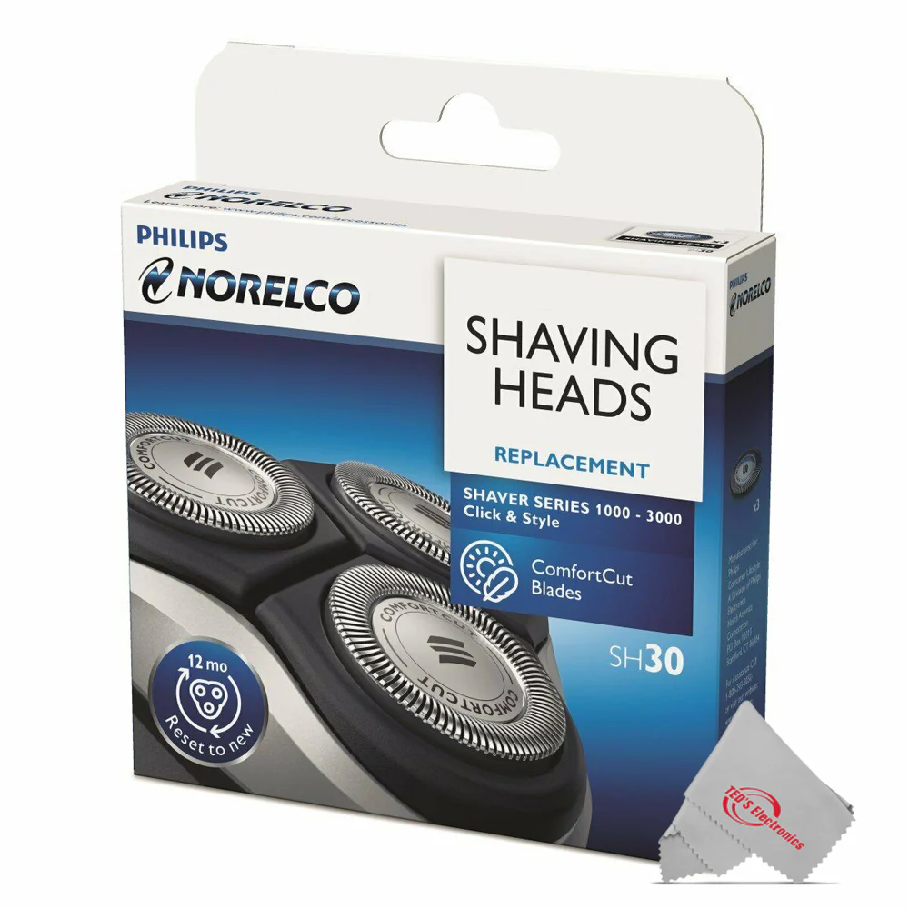 5x Philips Norelco Shaving Head for Shaver SensoTouch 2D 1100 Series RQ11/52 - Silver - Image 3