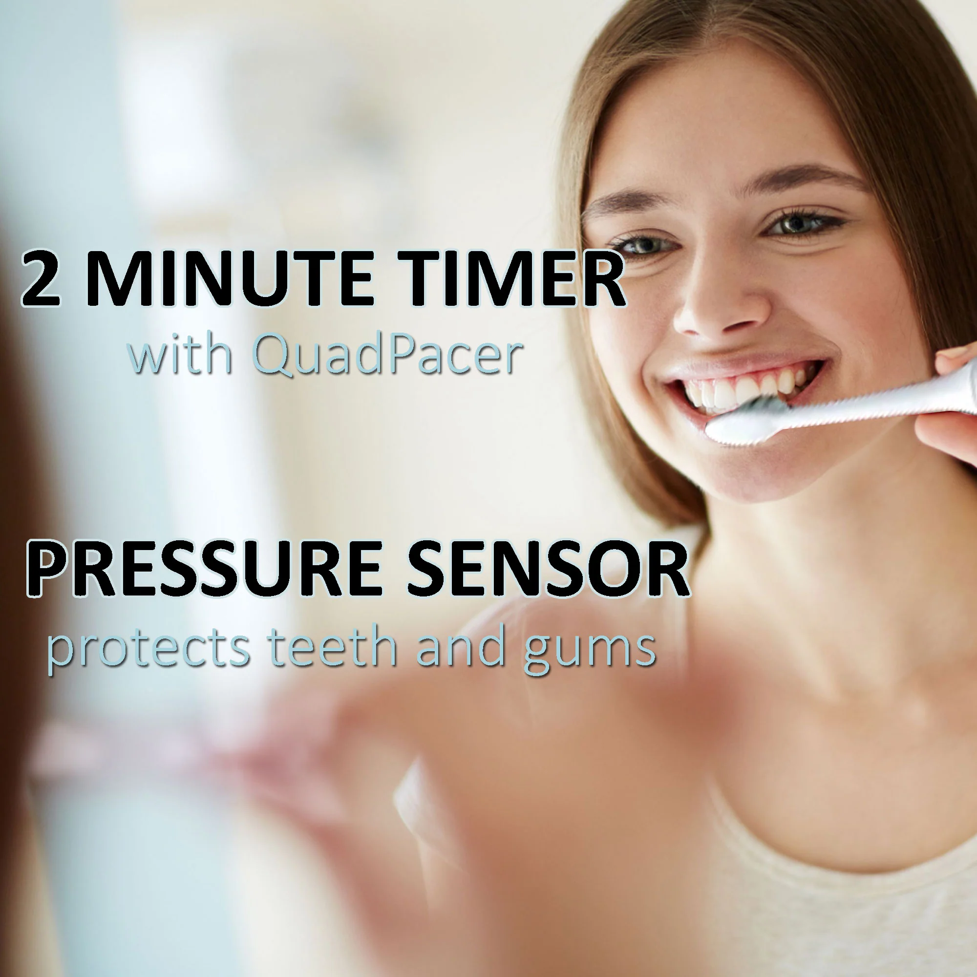 Sonicare 3100 Power Toothbrush with Pressure Sensor Upto 3X Better Plaque Removal Rechargeable Electric Toothbrush White - Image 5