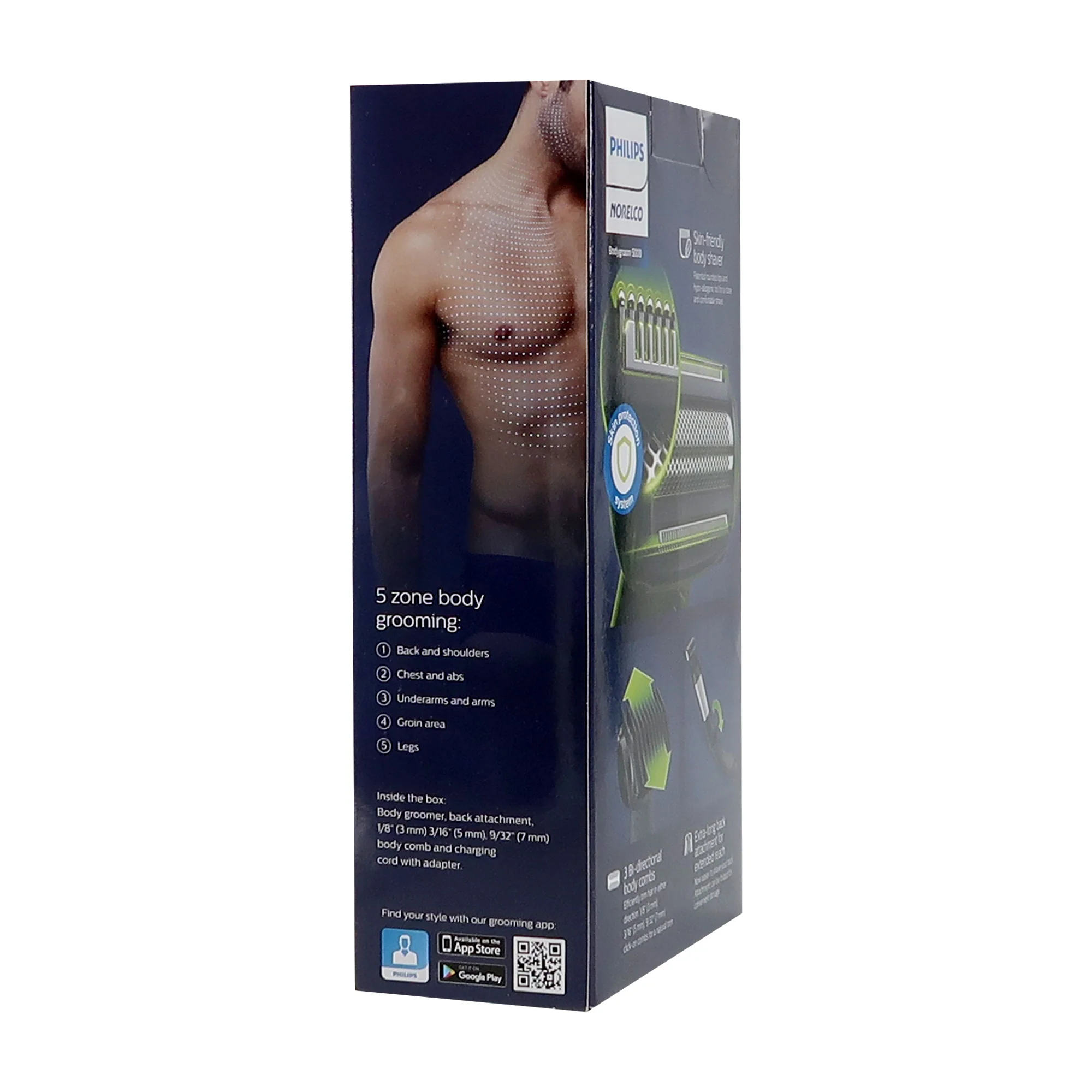Philips Norelco Bodygroom Series 5000 Rechargeable Trimmer #BG5025/40 with Philips Norelco Nose Trimmer 3000 for Nose, Ears, Eyebrows #NT3600/62 - Image 5