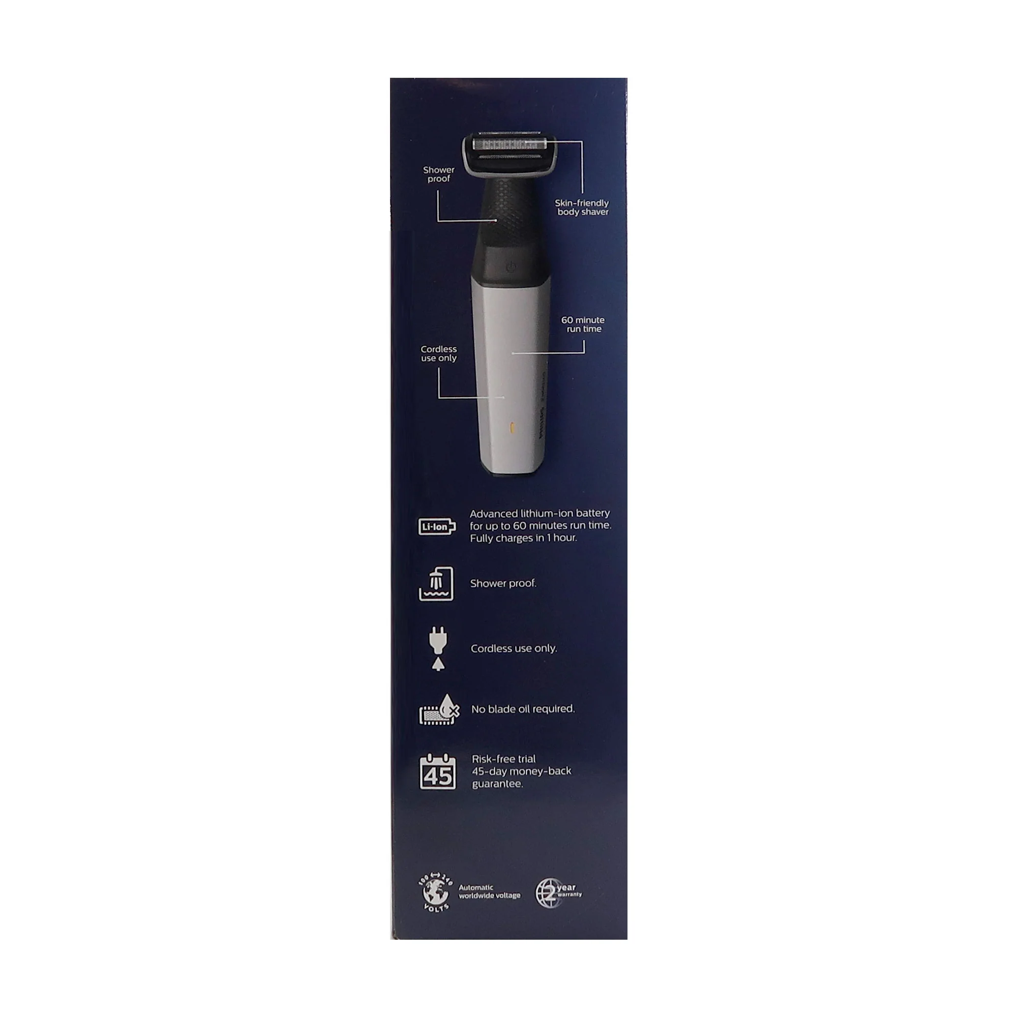 Philips Norelco Bodygroom Series 5000 Rechargeable Trimmer #BG5025/40 with Philips Norelco Nose Trimmer 3000 for Nose, Ears, Eyebrows #NT3600/62 - Image 6
