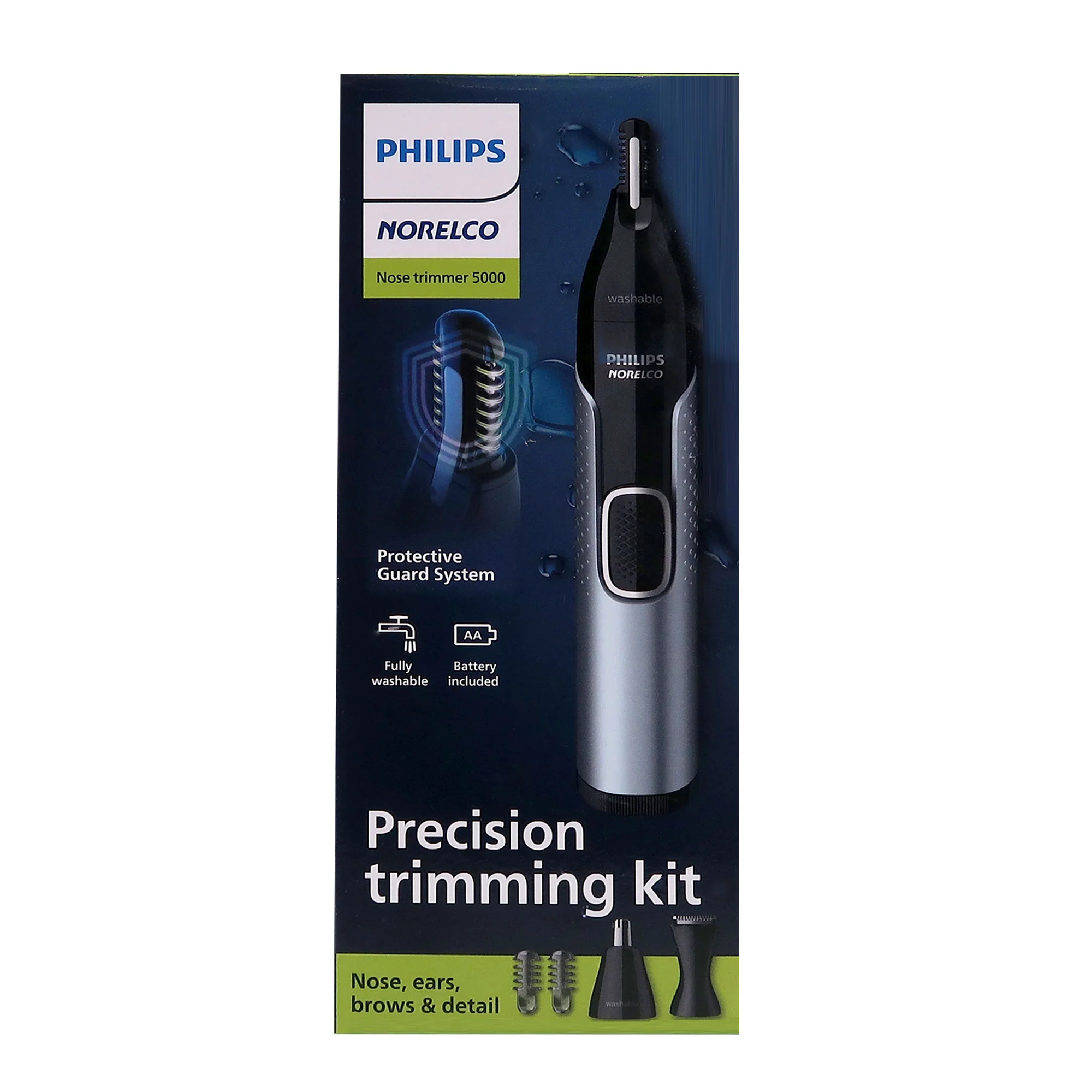 Philips NorelcoNose Trimmer 5000 for Nose, Ears, Eyebrows #NT5600/62 (Black/Silver) - Image 5
