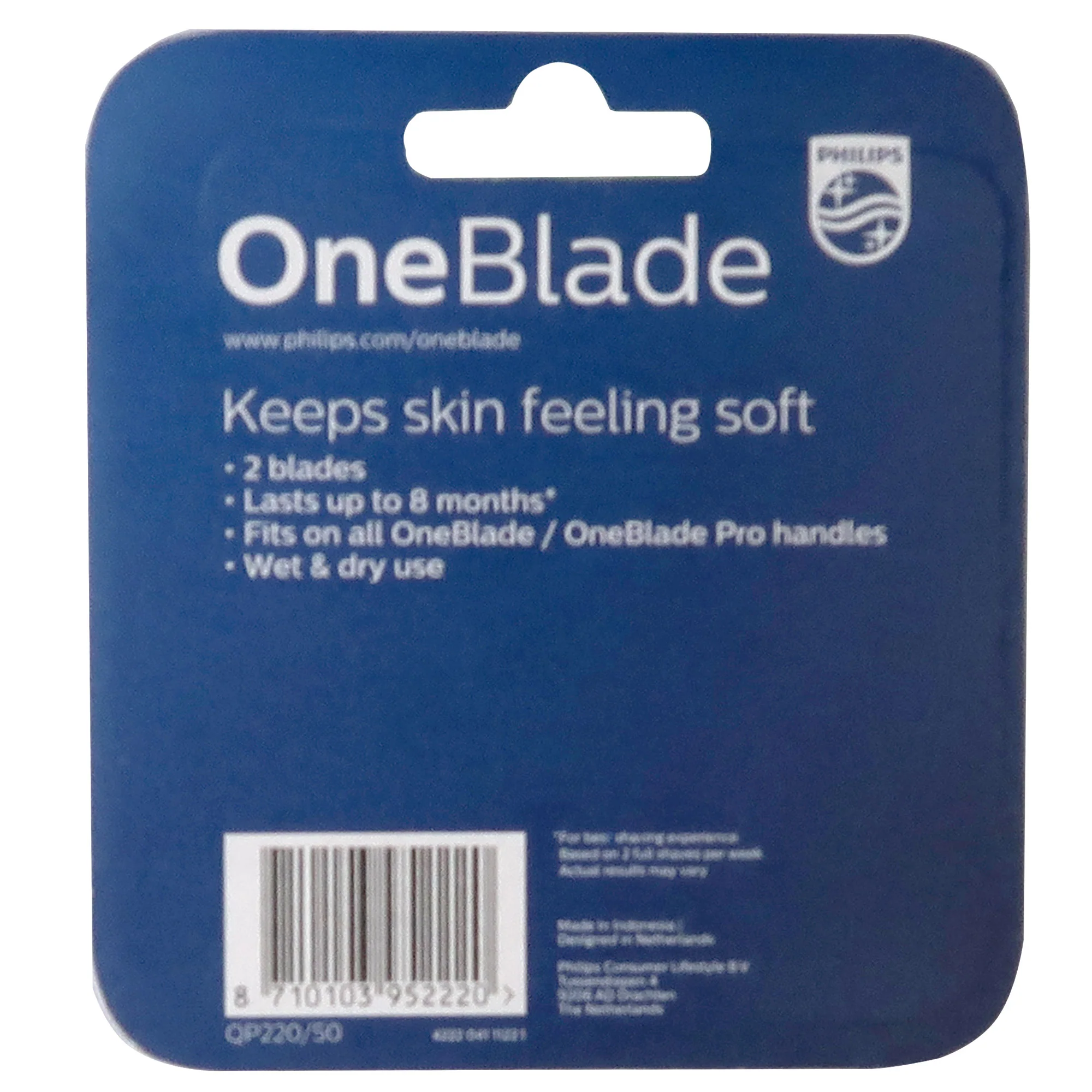 3x Philips OneBlade Replacement Blade Wet & Dry fits All OneBade and OneBlade Pro Handles - 2 Pack - Image 3
