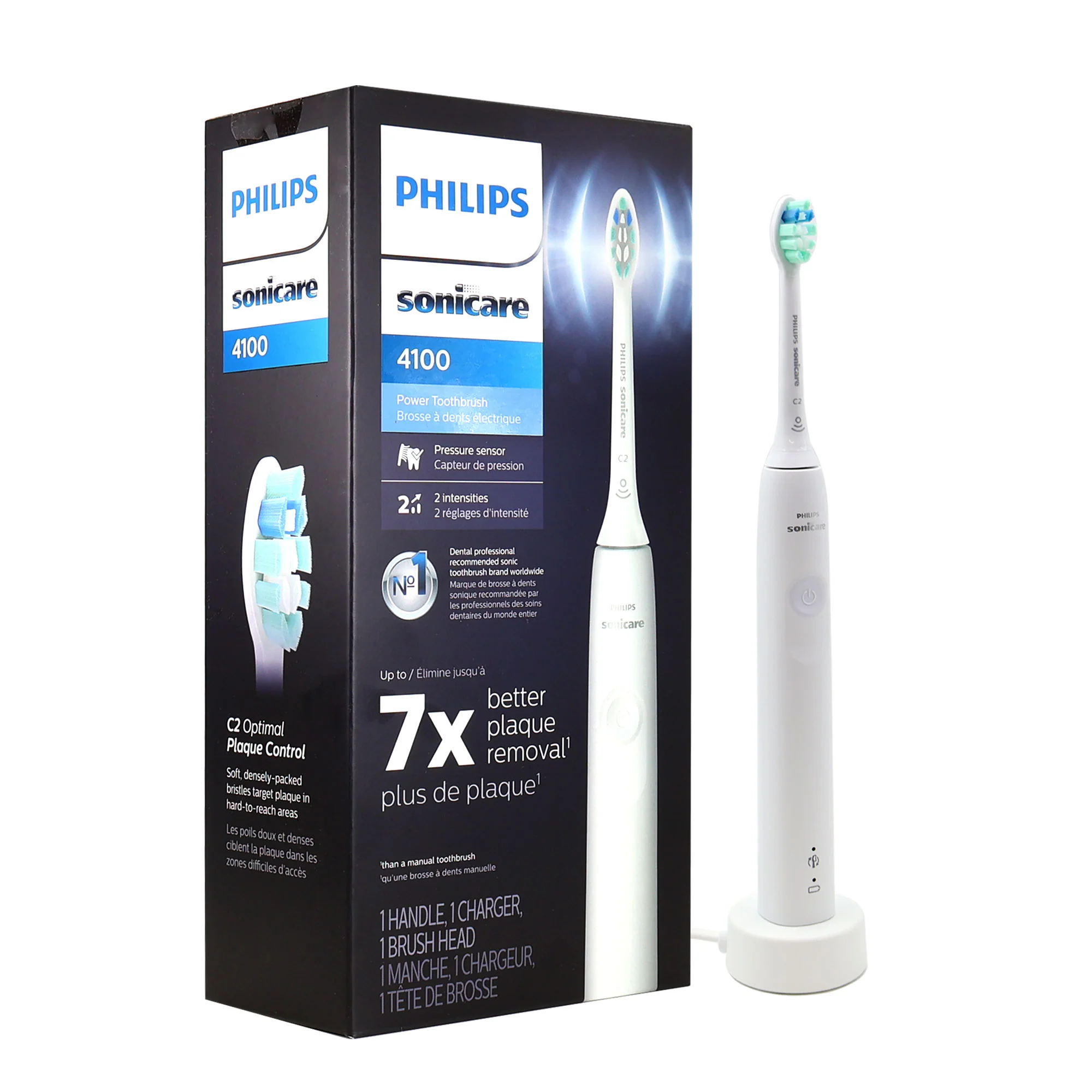 Philips Sonicare 4100 Rechargeable Electric Toothbrush (White) HX3681/23 with Philips Sonicare Cordless Power Flosser 3000 (White) - HX3711/20 - Image 7
