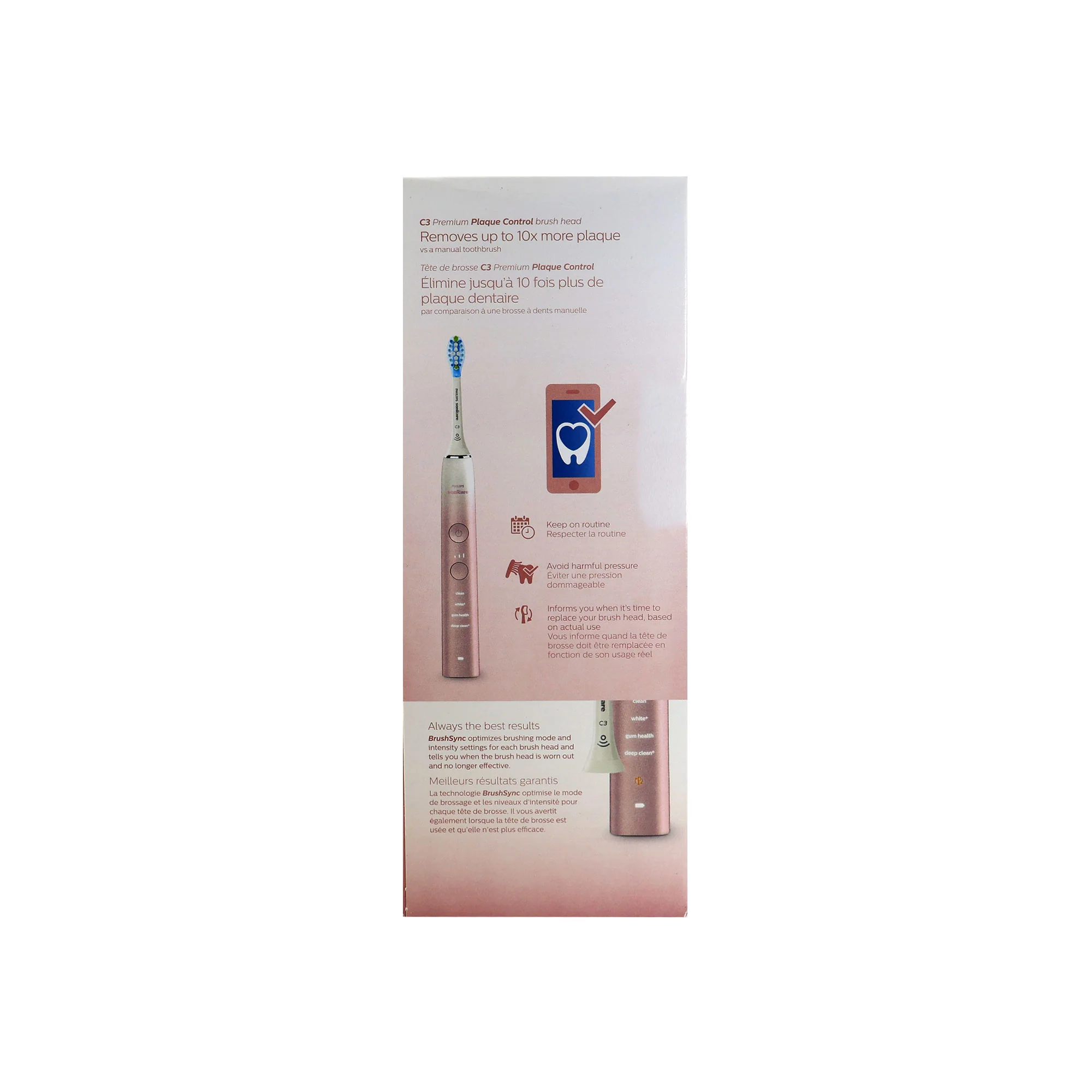 PHILIPS Sonicare 9000 Special Edition Rechargeable Toothbrush, Pink/White, HX9911/90 - Image 7
