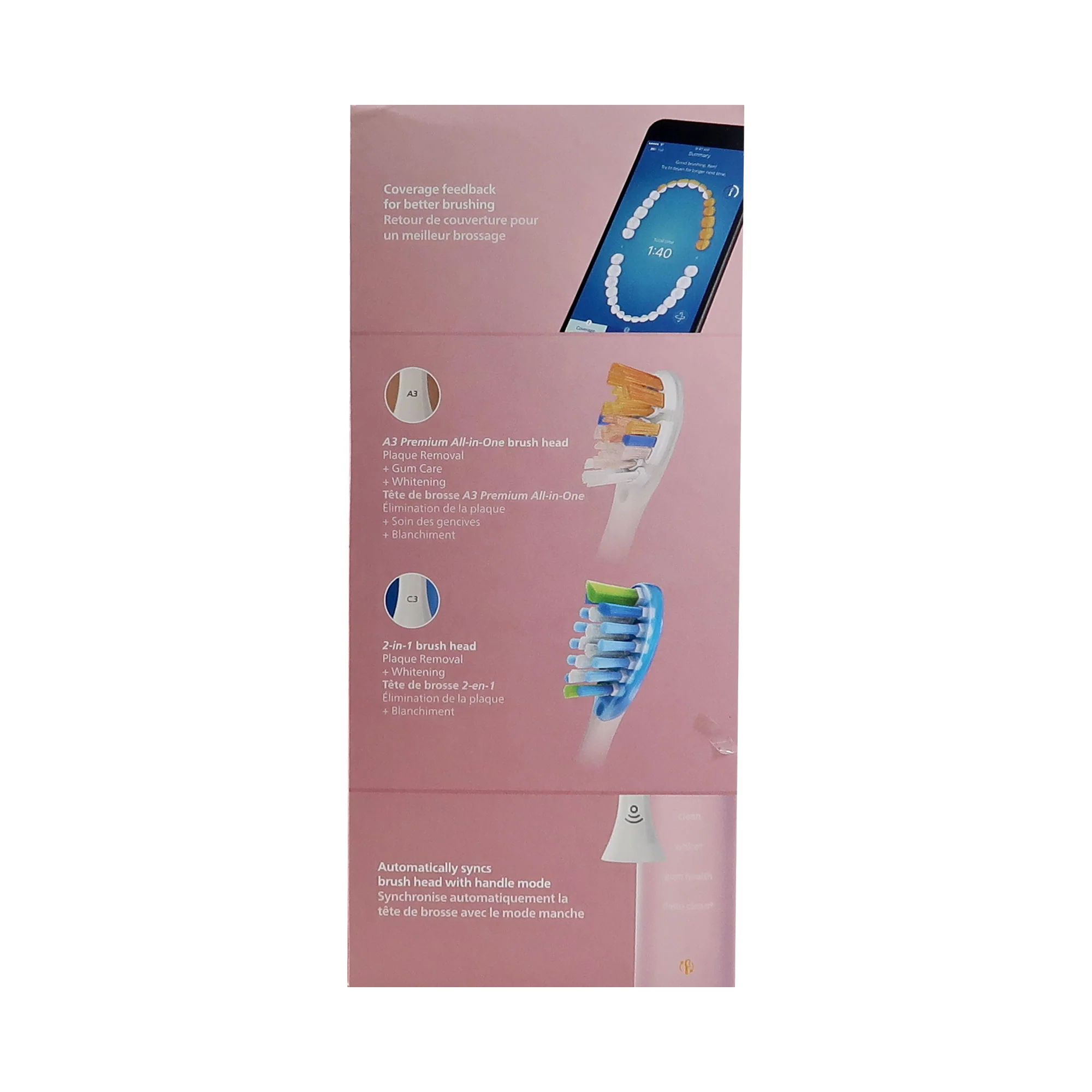 Philips Sonicare 9300 Series DiamondClean Electric Rechargeable Toothbrush #HX9903/25 (Pink) - 2 Units - Image 5