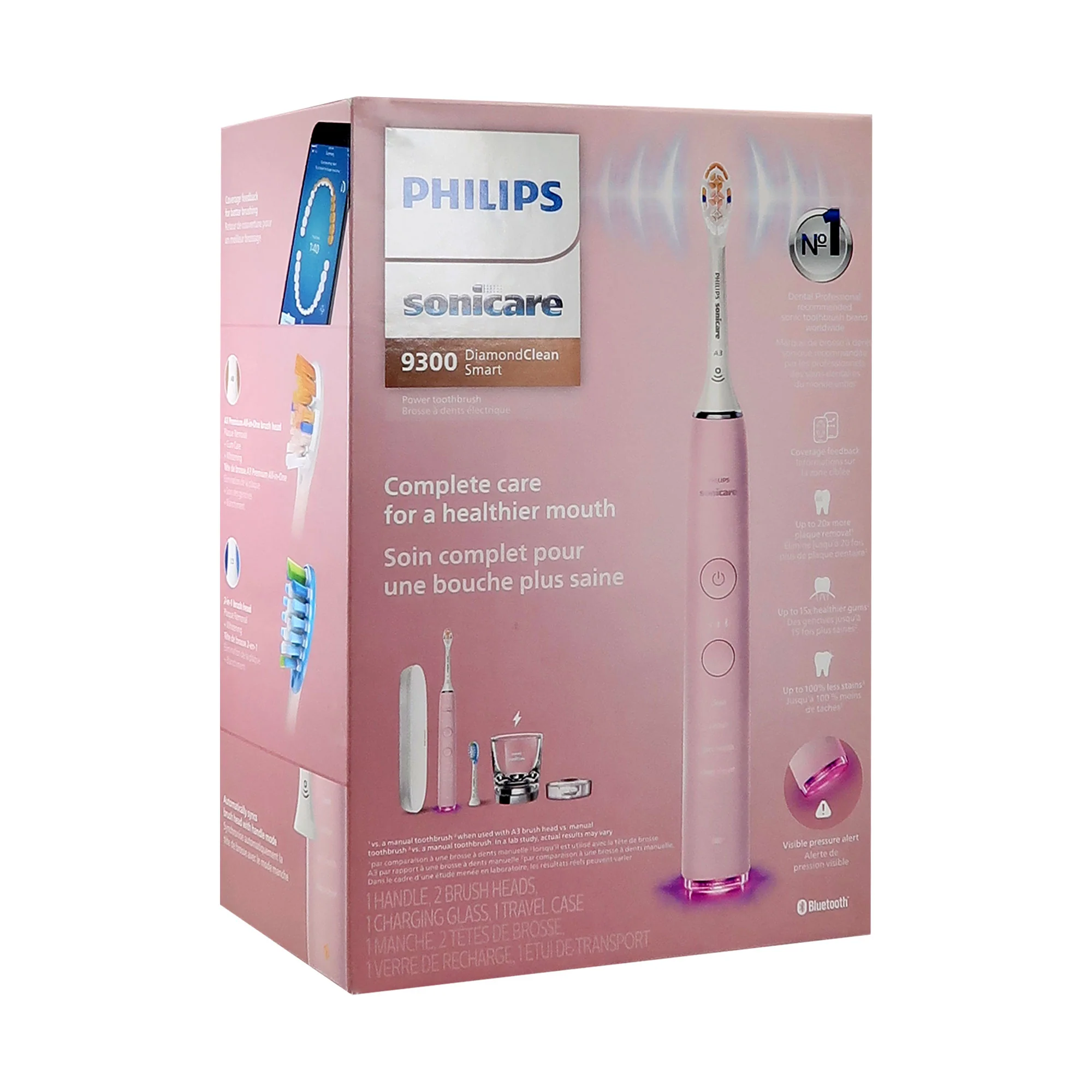 Philips Sonicare 9300 Series DiamondClean Electric Rechargeable Toothbrush #HX9903/25 - Pink - Image 3