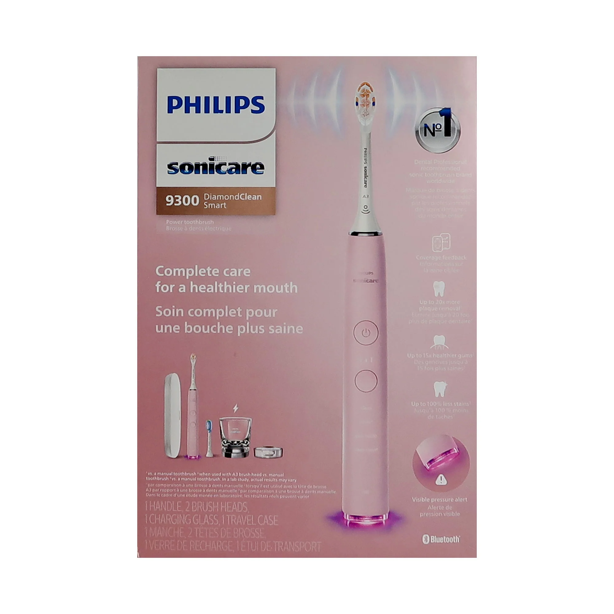 Philips Sonicare 9300 Series DiamondClean Electric Rechargeable Toothbrush #HX9903/25 - Pink - Image 5