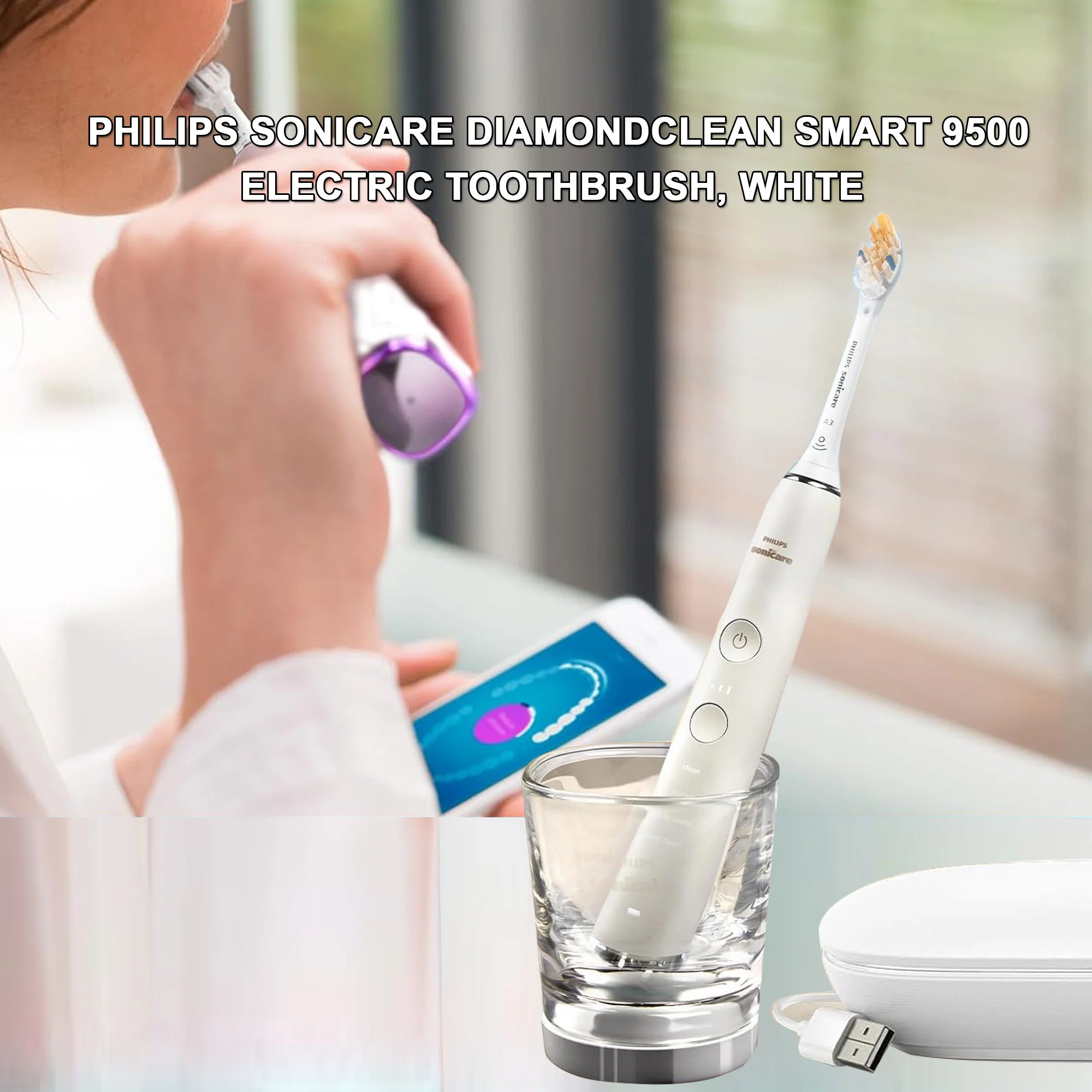Philips Sonicare DiamondClean Smart 9500 Electric Toothbrush - Image 3