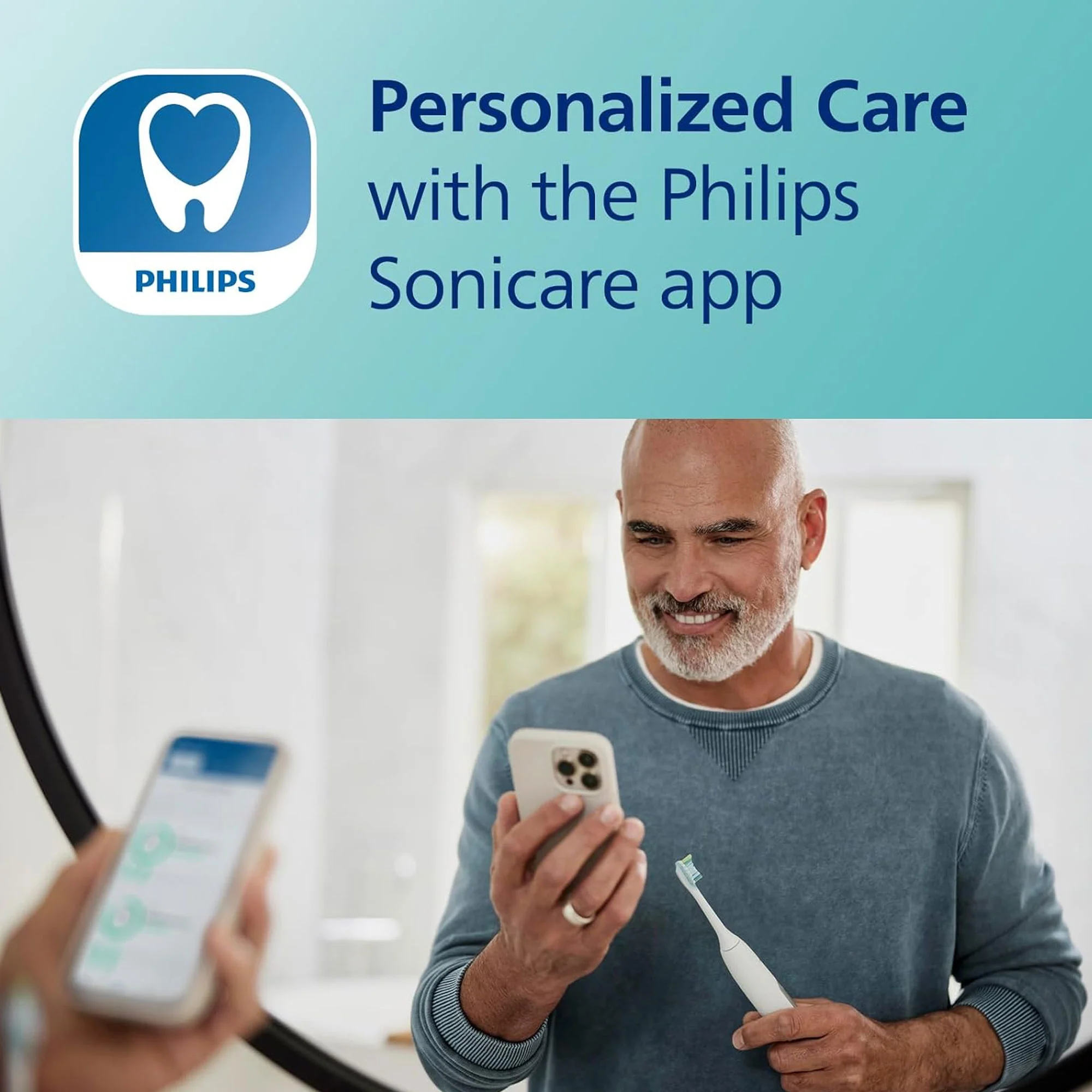 Philips Sonicare DiamondClean Smart 9500 Electric Toothbrush (Rosegold) HX9923/61 - Image 5