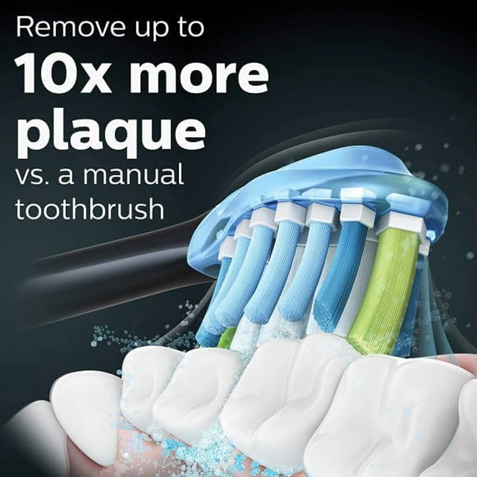 Philips Sonicare ExpertClean 7500 Rechargeable Electric Toothbrush HX9690/05 (Black) - Image 5