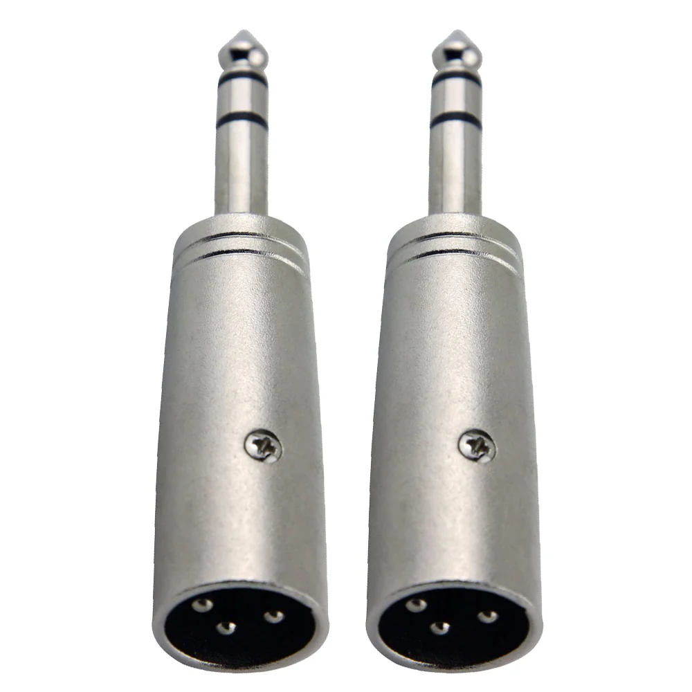 2x Pig Hog Solutions XLR(M) to TRS(M) Adapter