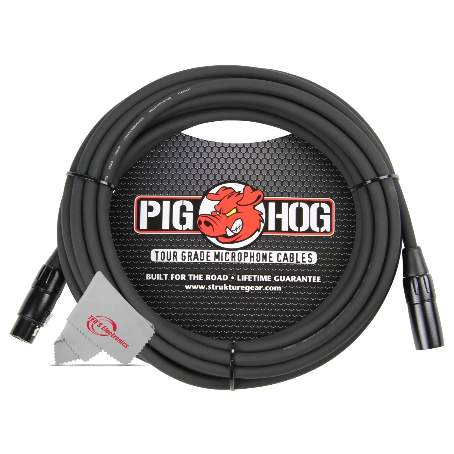 Pig Hog 8mm XLR Microphone Cable Male to Female 30 Ft Fully Balanced Premium Mic Cable - 3 Units - Image 2