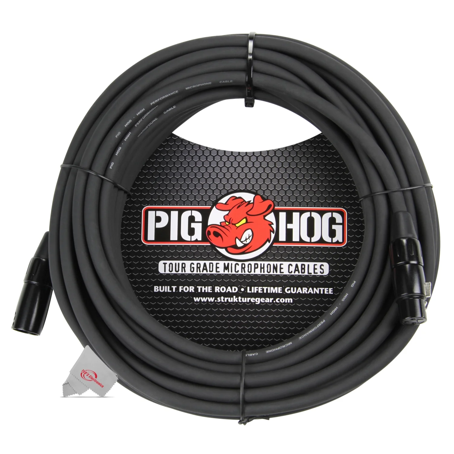 Pig Hog 8mm XLR Microphone Cable Male to Female 50 Ft Fully Balanced Premium Mic Cable - 3 Units - Image 2